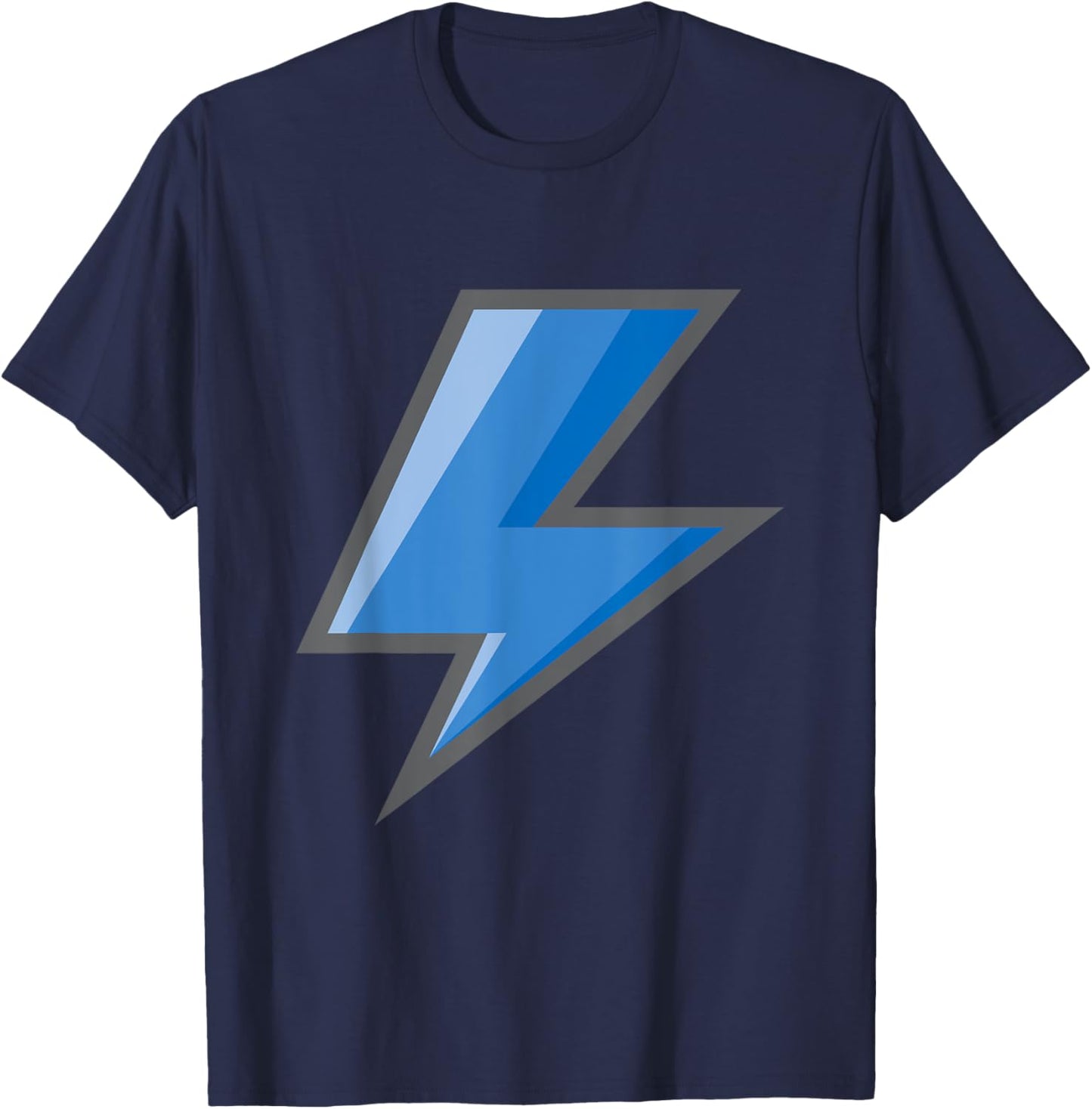 Lightning Bolt Blue Easy Halloween Costume T-Shirt - T-Shirt | Navy