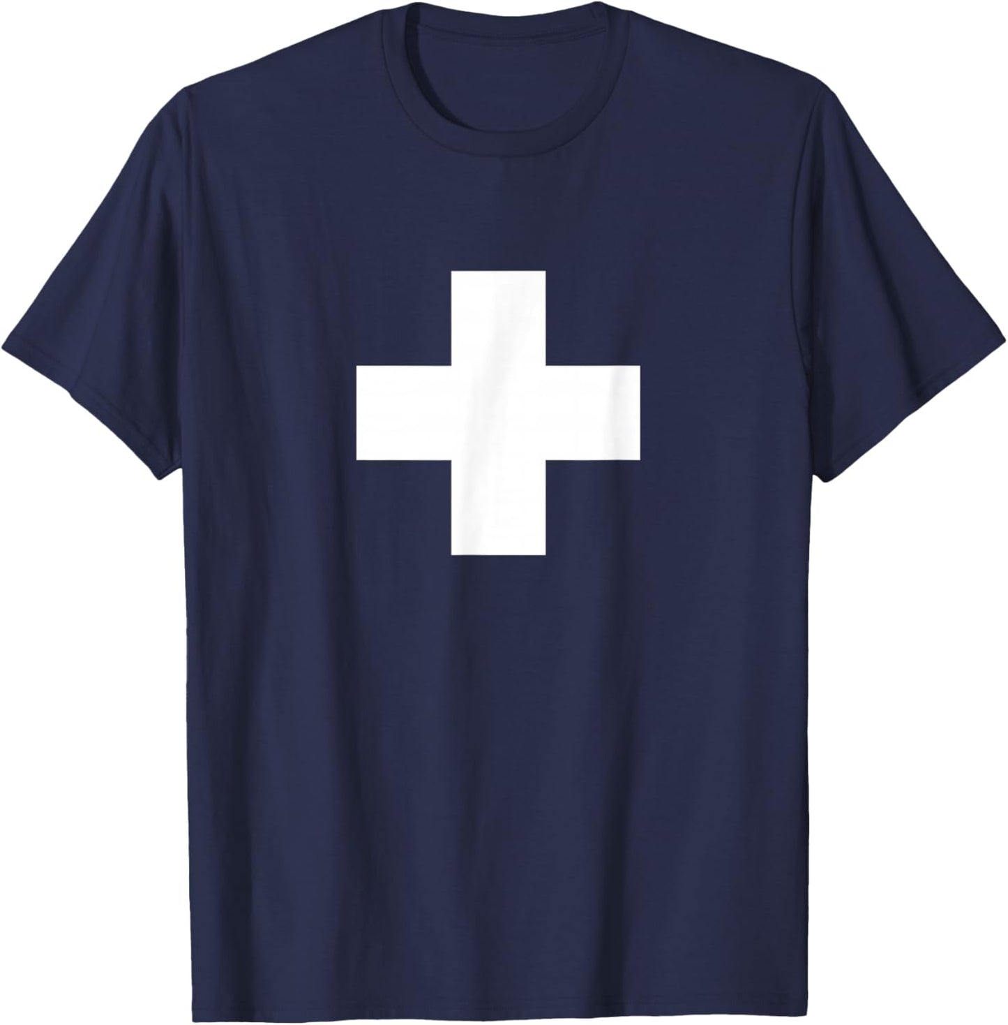 Swiss Flag Switzerland Classic Cross Design Logo T-Shirt - T-Shirt | Navy