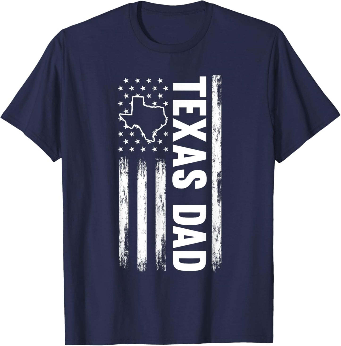 Texas Dad American State T-Shirt - T-Shirt | Navy