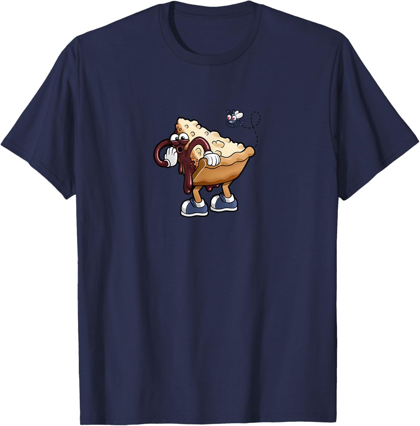 Fudes! #005 - Shirley the Shoofly Pie T-Shirt - T-Shirt | Navy