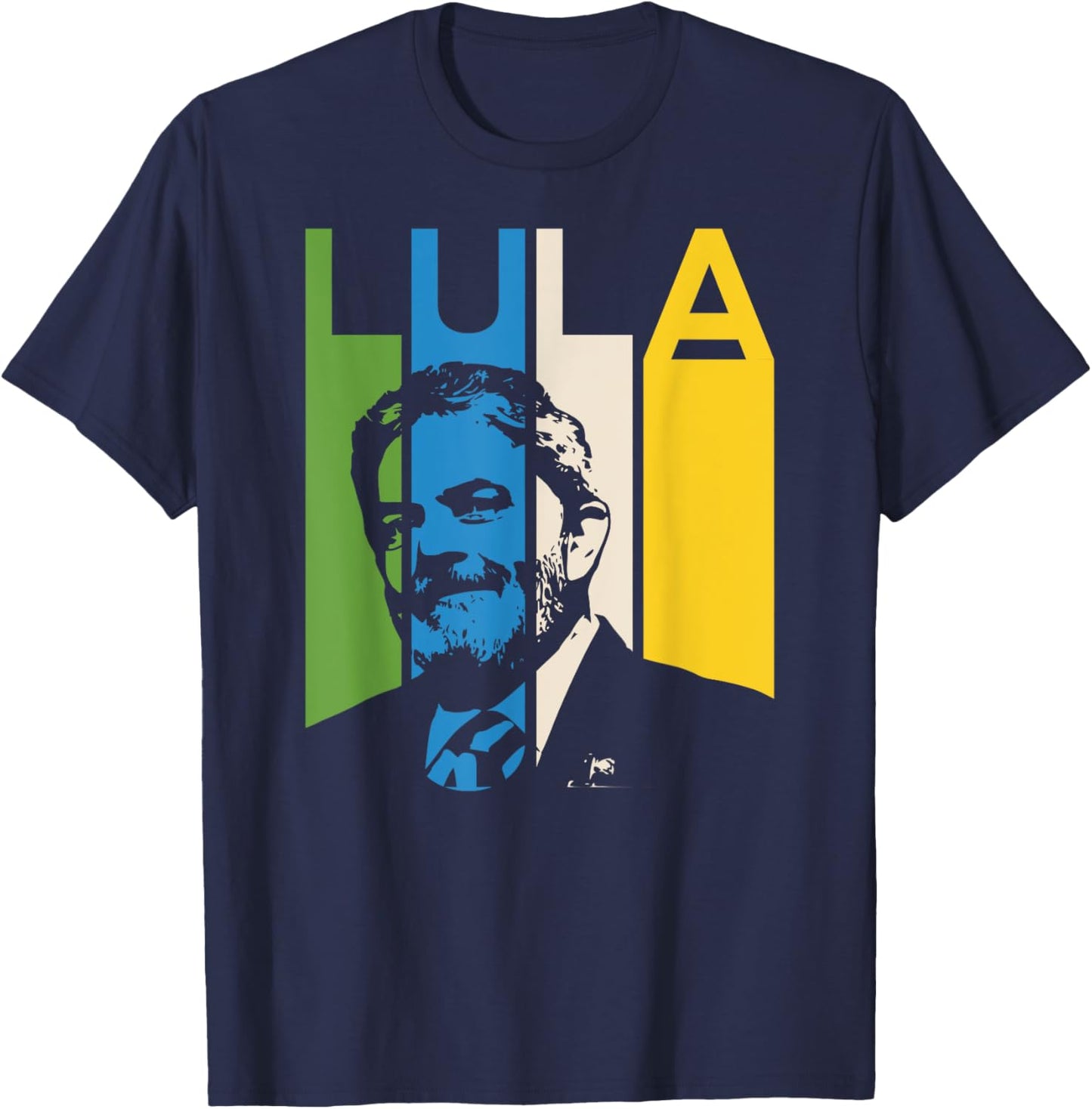 Lula Brazil President 2022 Silva Brazilian Politics Livre 22 T-Shirt - T-Shirt | Navy
