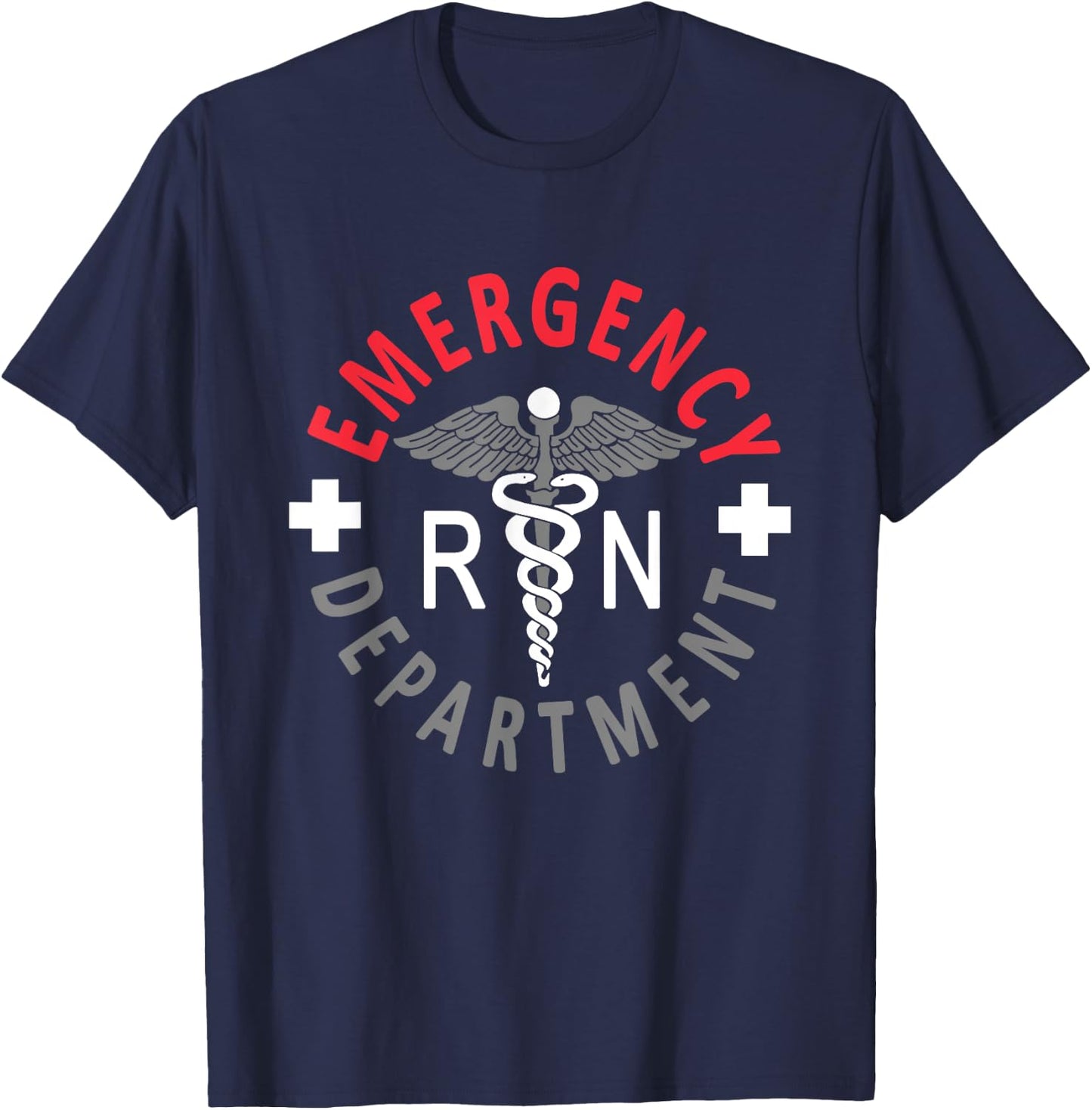 Emergency Department Emergency Room Nursing Registered Nurse T-Shirt - T-Shirt | Navy