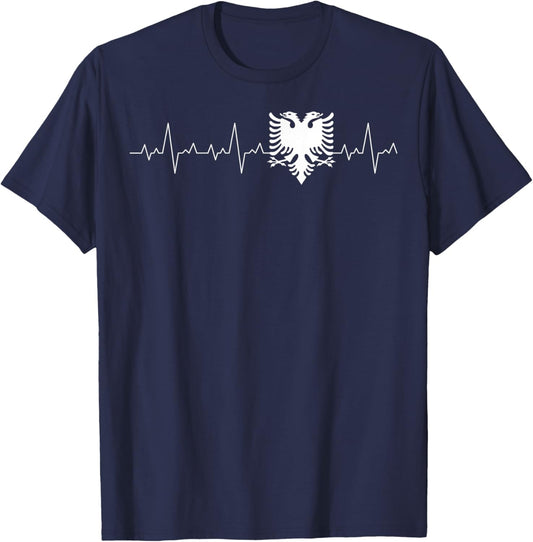 Republic of Albania Albania Shqipëria Tirana Albanian T-Shirt - T-Shirt | Navy