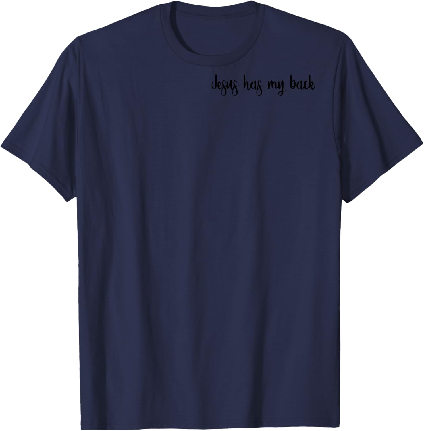 Jesus has my back - Christian Gifts Jesus Loves You Retro T-Shirt - T-Shirt | Navy