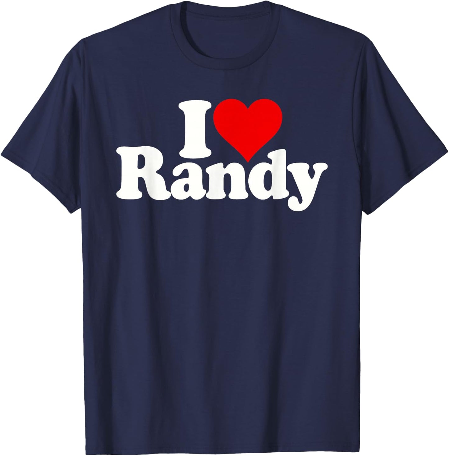 I Love Heart Randy Randall T-Shirt - T-Shirt | Navy