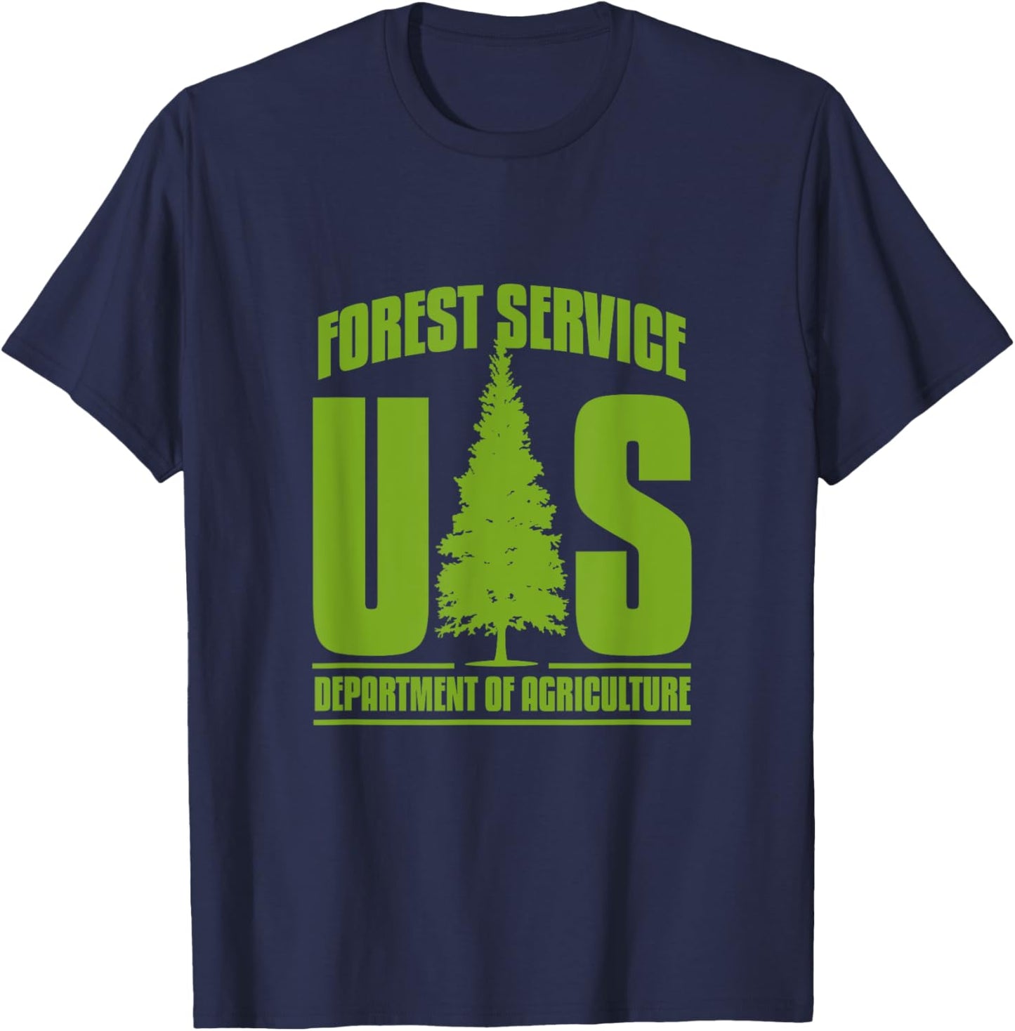 Forest Service US Department of Agriculture United States T-Shirt - T-Shirt | Navy