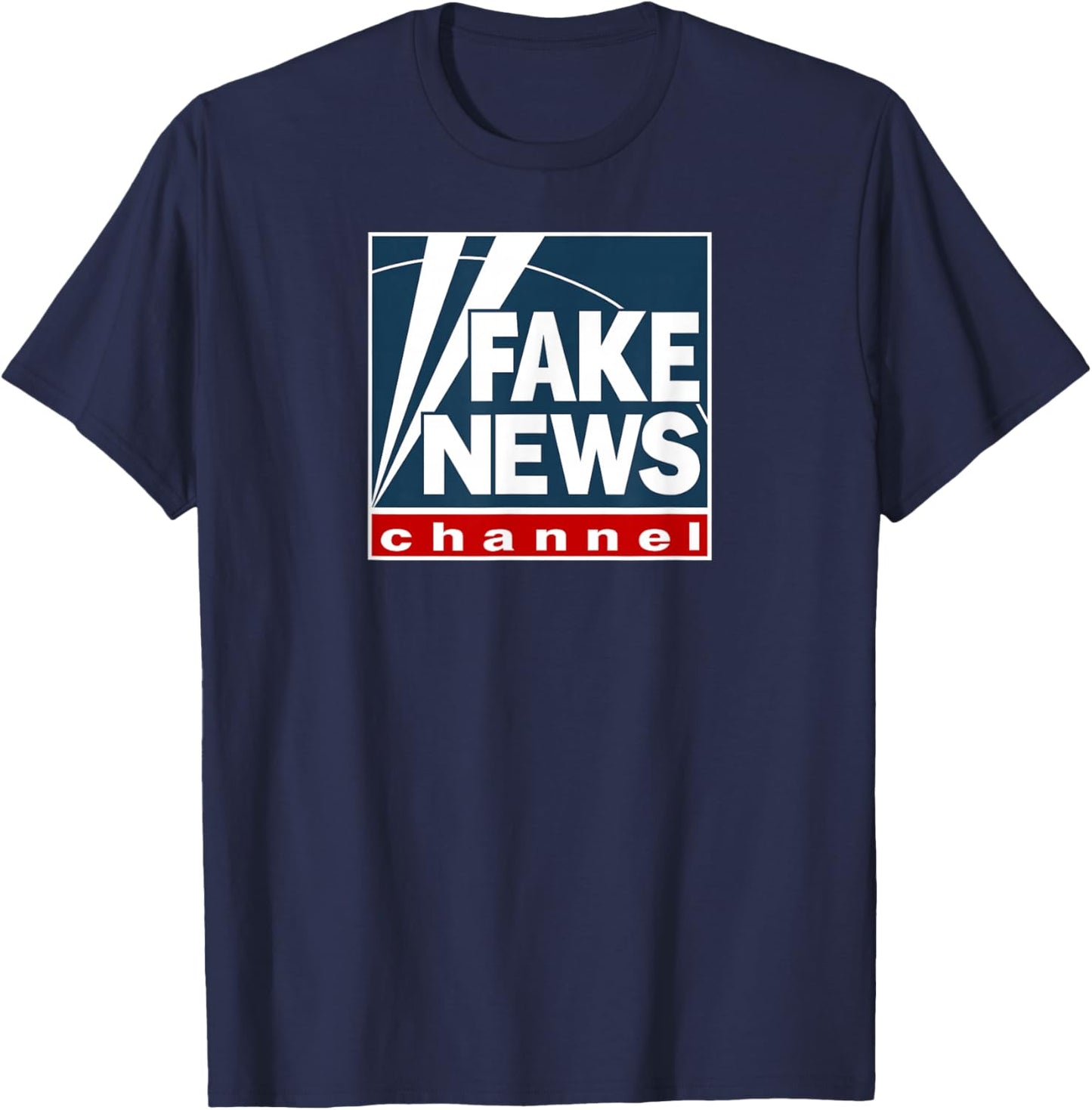 Fake News Channel T-Shirt - T-Shirt | Navy