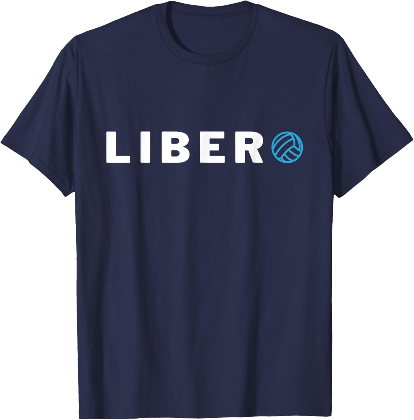 Libero Volleyball Defensive Player Passer Passing Graphic T-Shirt - T-Shirt | Navy