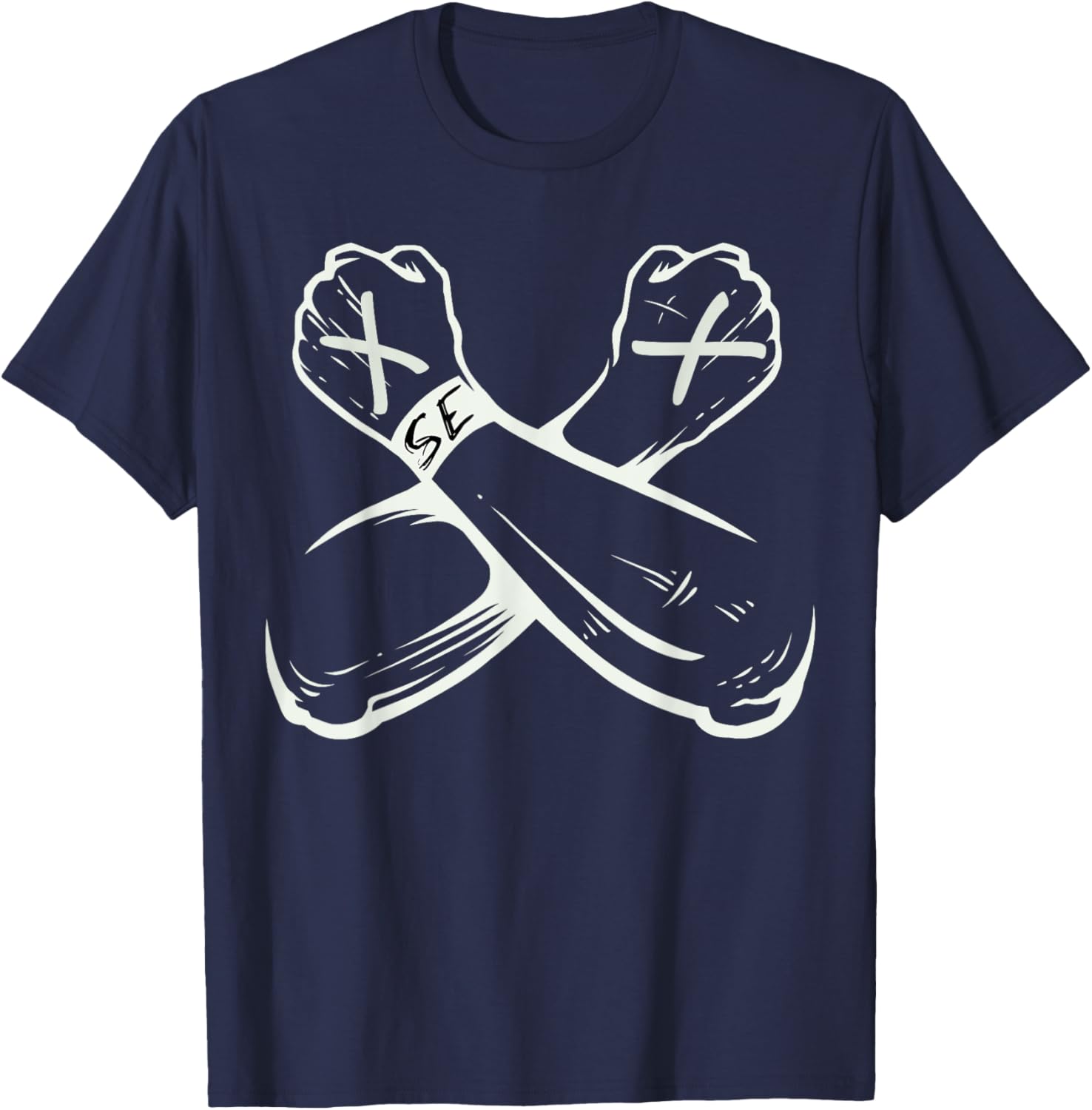 Straight Edge Vegan Anti-Drug Punk T-Shirt - T-Shirt | Navy