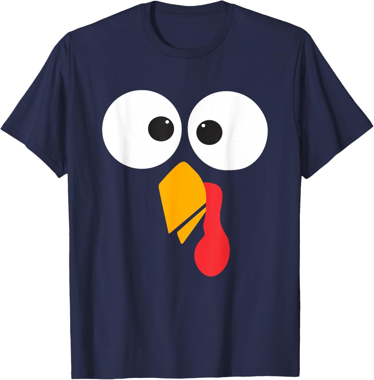 Thanksgiving Turkey Face Matching Family Costume Cute Kids T-Shirt - T-Shirt | Navy