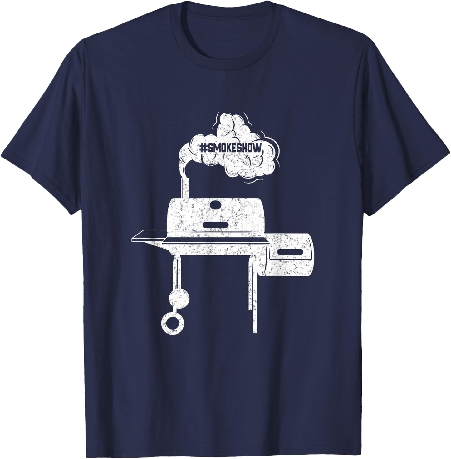 Smokeshow, Funny Backyard BBQ Barbecue Humor Dad Husband Men T-Shirt - T-Shirt | Navy