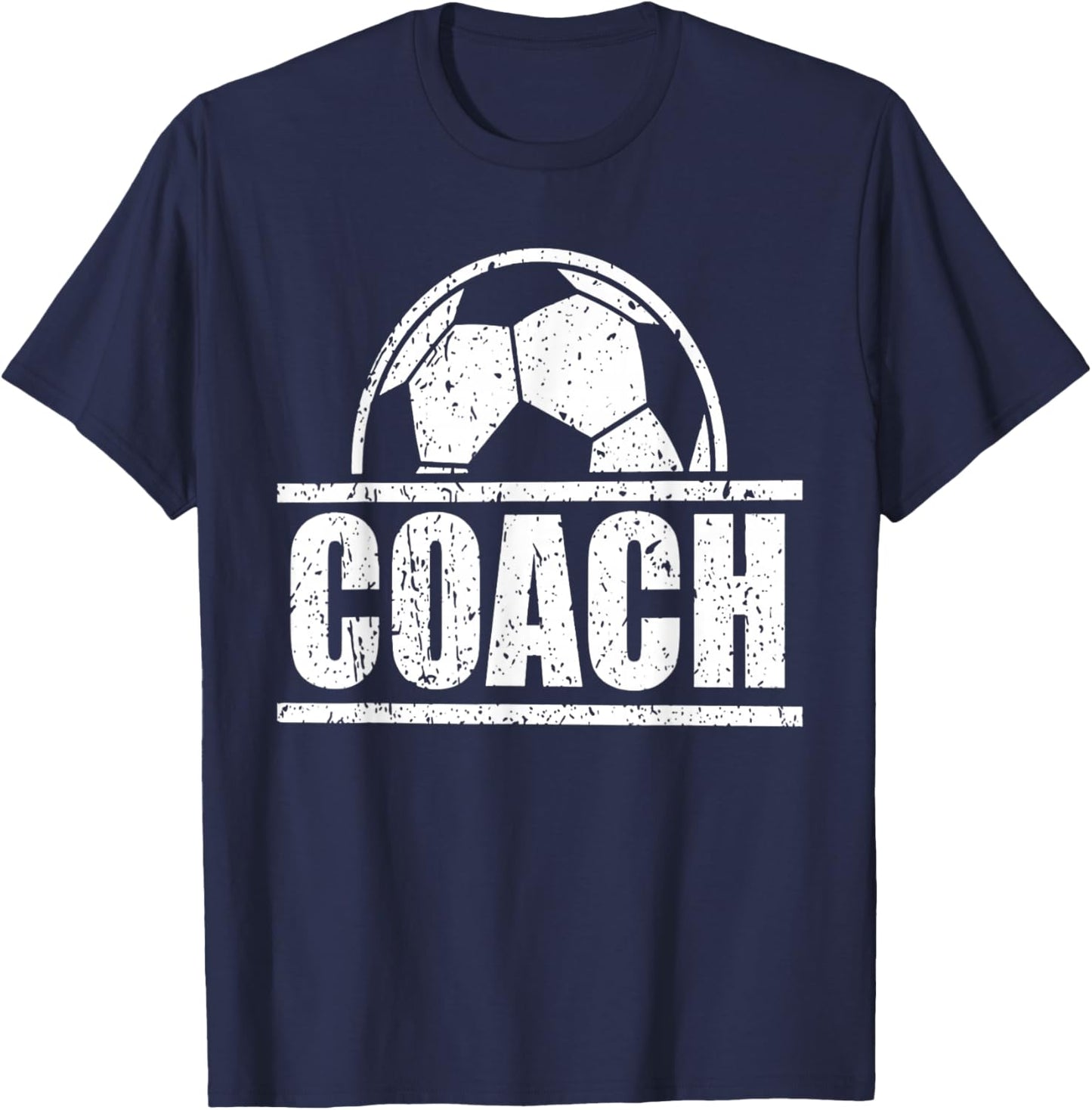 Soccer Coach Sports Coaching Staff Soccer Dad Father's Day T-Shirt - T-Shirt | Navy