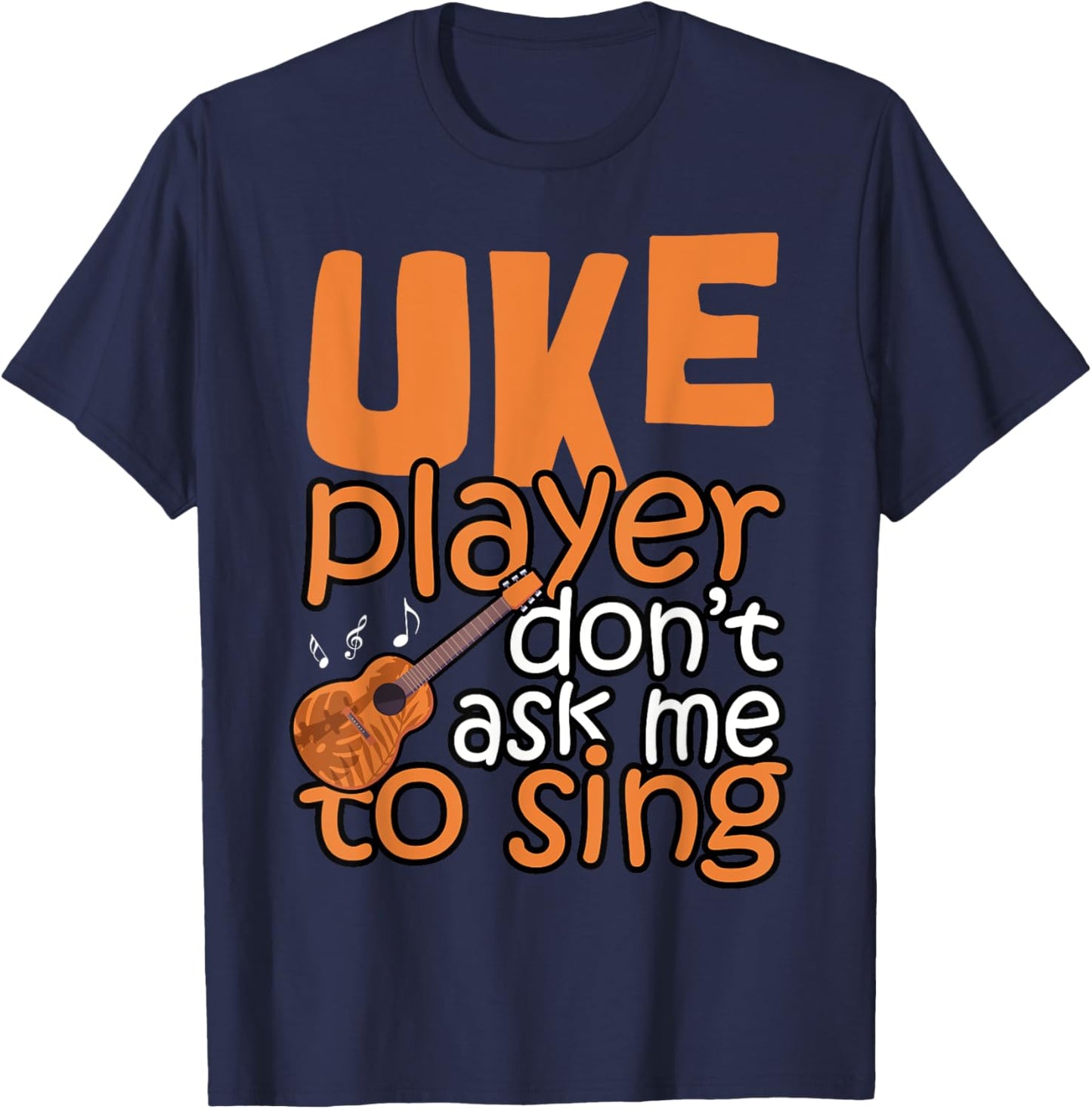 Ukulele Shirt Men Girl Kids Boys Uke T-Shirt - T-Shirt | Navy