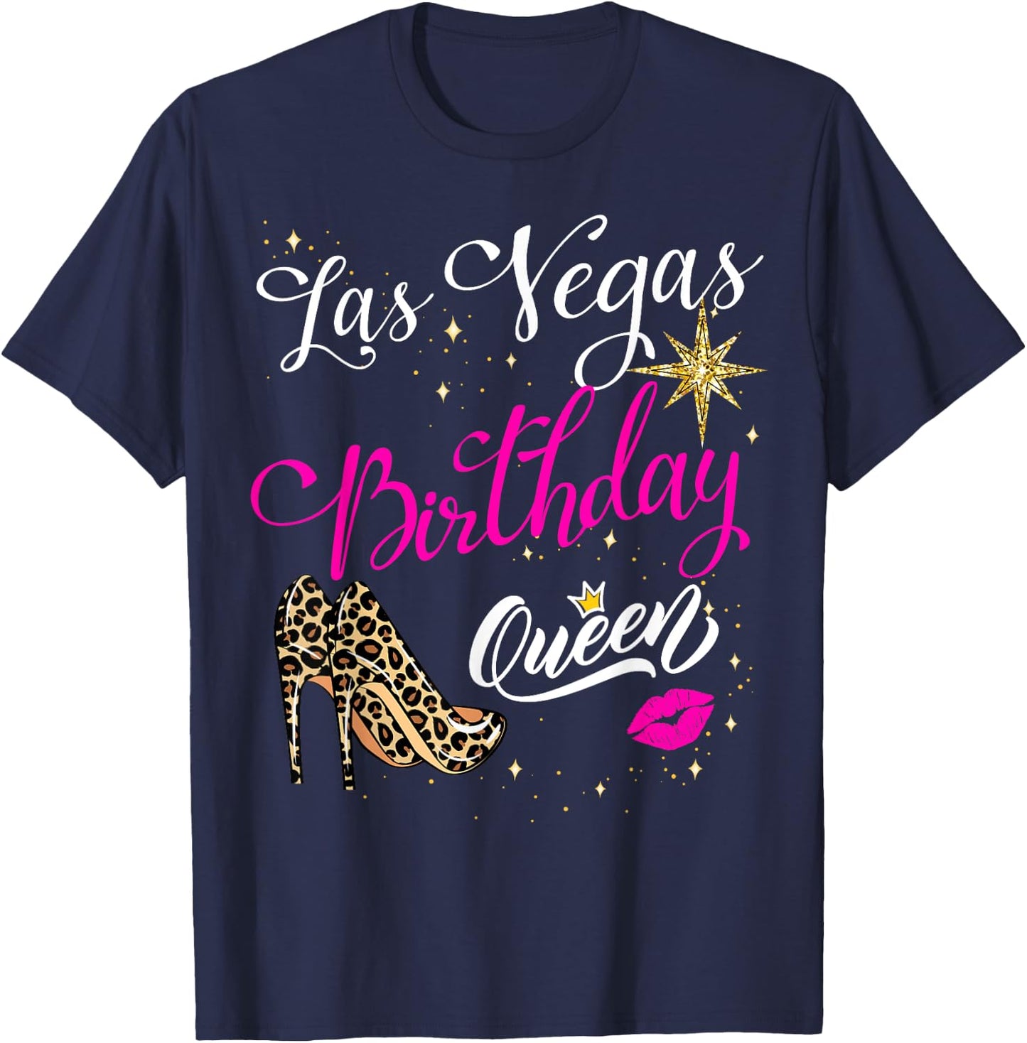 Las Vegas Girls Trip 2024 Vegas Baby Birthday Queen Squad T-Shirt - T-Shirt | Navy