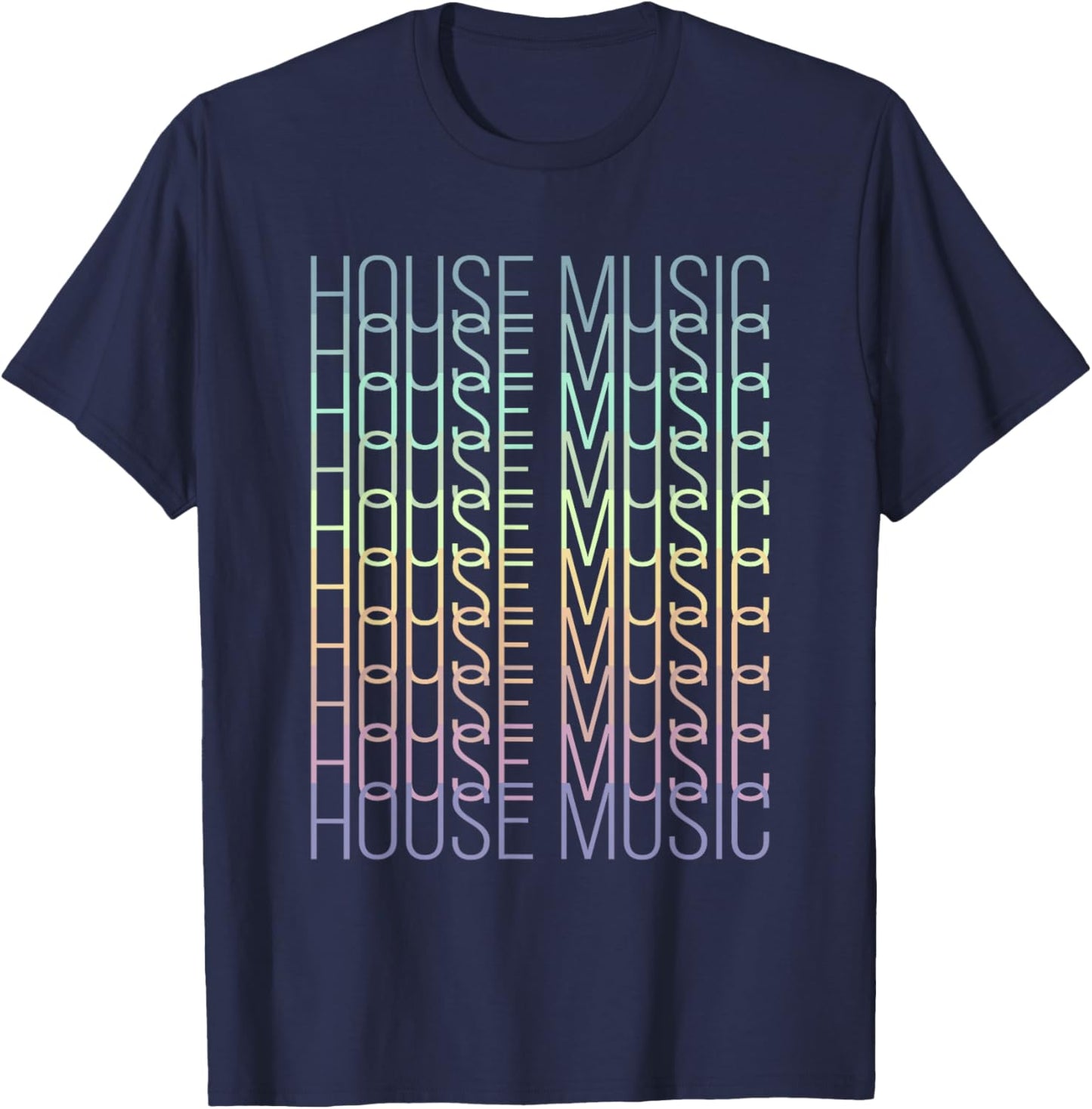 House Music - Techno EDM Music DJ Rave Party Festival T-Shirt - T-Shirt | Navy
