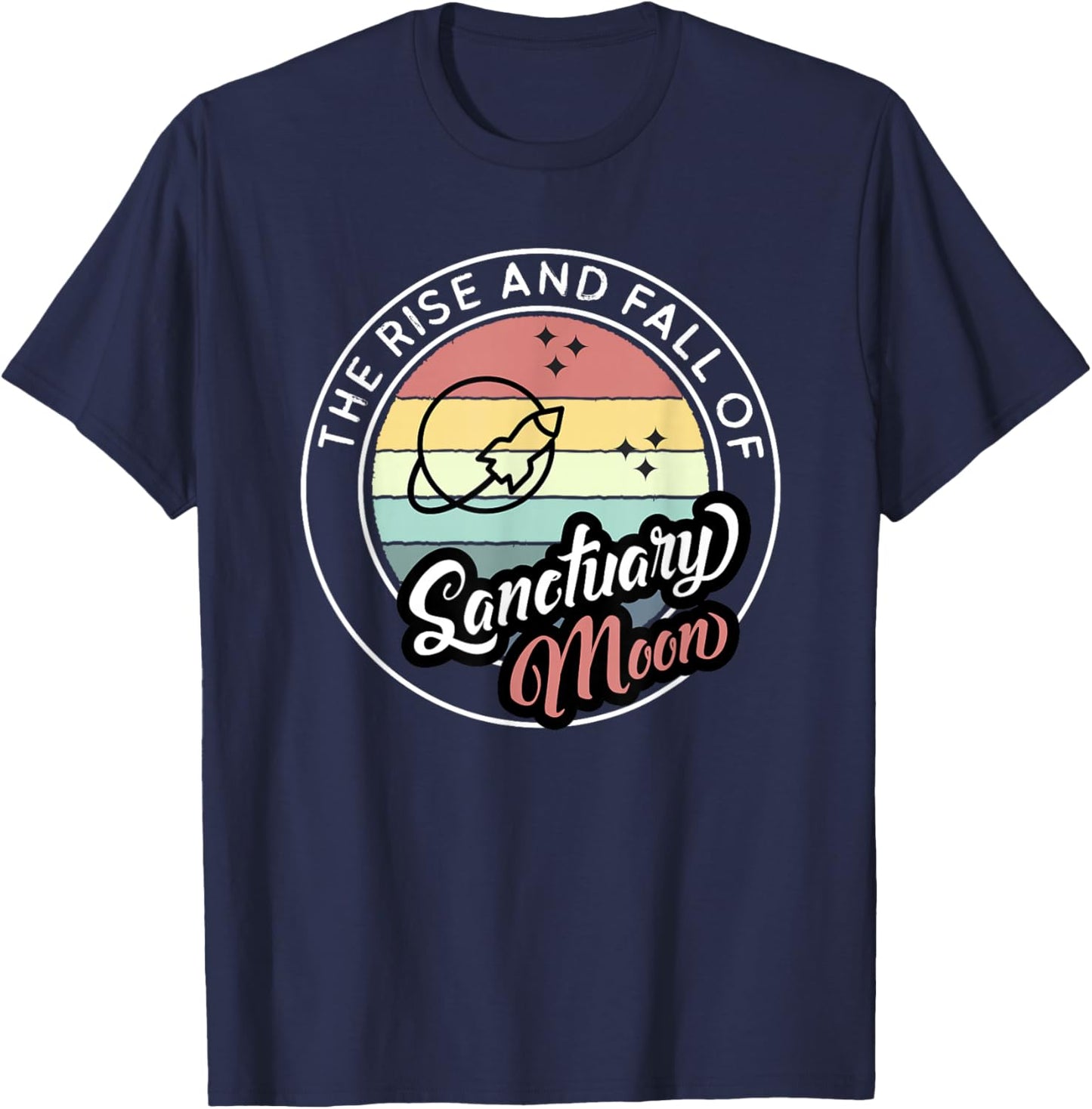 The Rise and Fall of Sanctuary Moon T-Shirt - T-Shirt | Navy