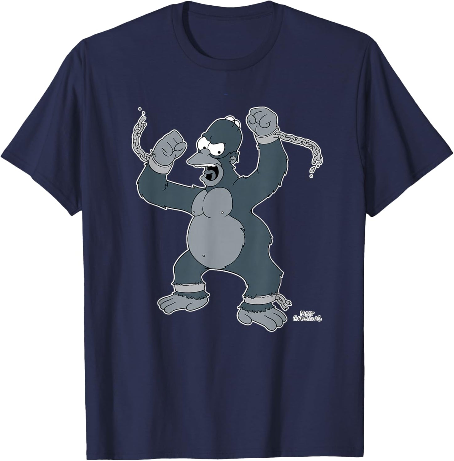 The Simpsons Treehouse of Horror Homer King Kong T-Shirt - T-Shirt | Navy