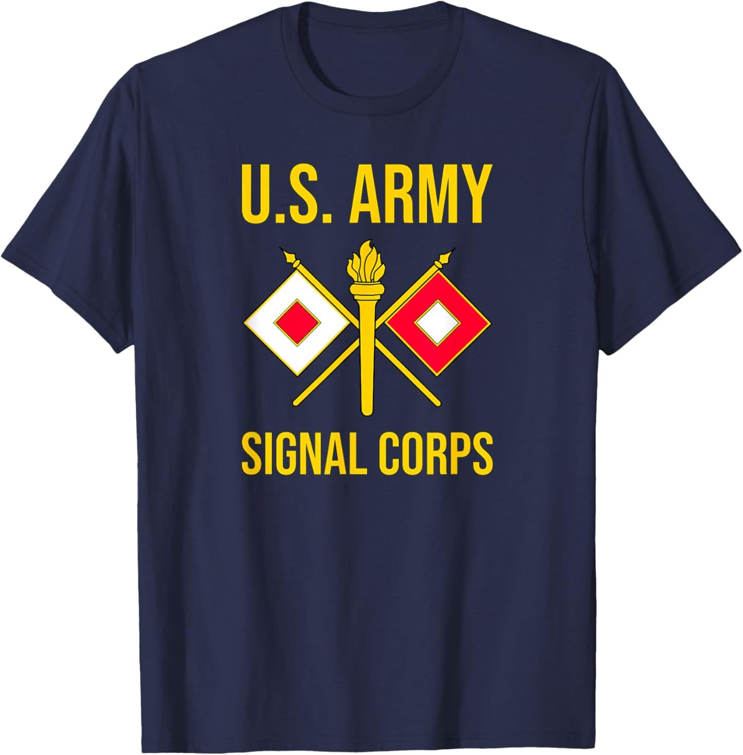Army Signal Corps Branch USASC US T-Shirt - T-Shirt | Navy