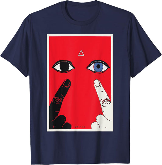 Eyes of Providence SOVI8 Vintage Propaganda. T-Shirt - T-Shirt | Navy