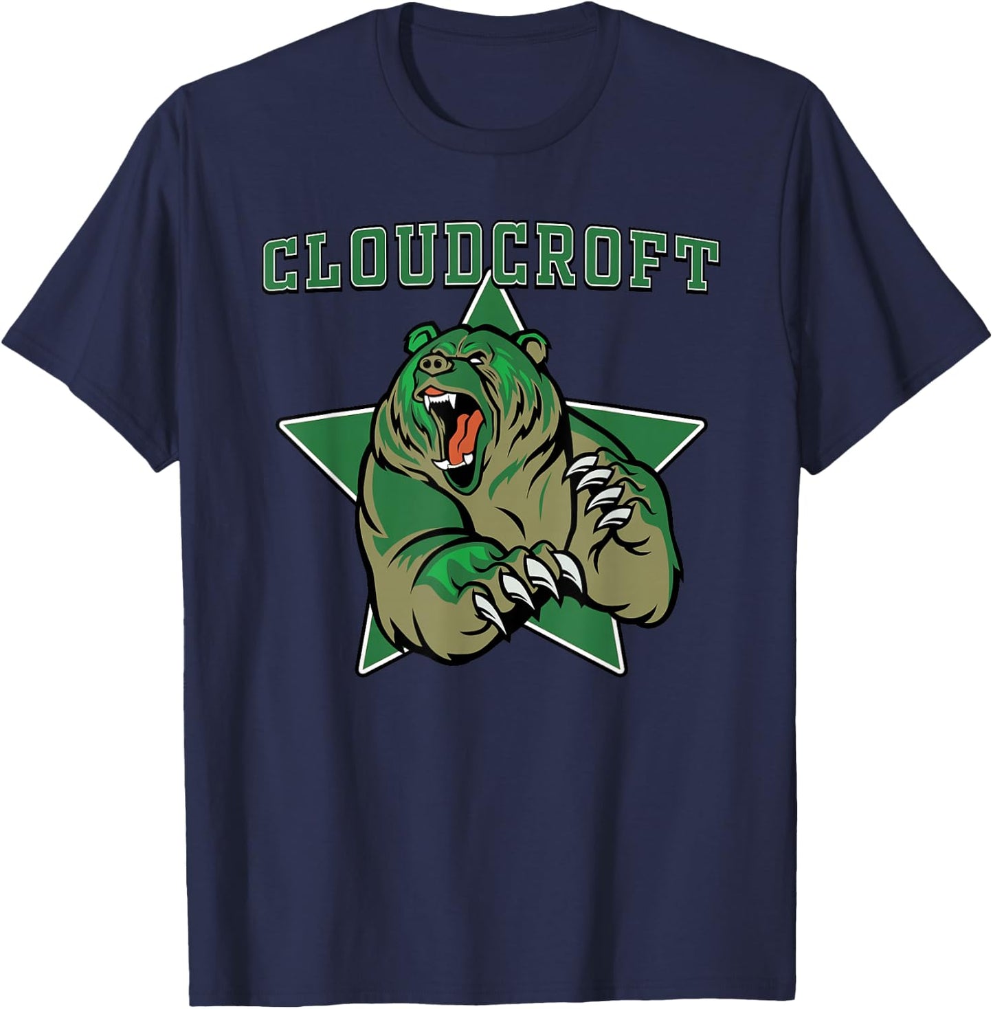 Cloudcroft Bears High School Team Spirit T-Shirt - T-Shirt | Navy