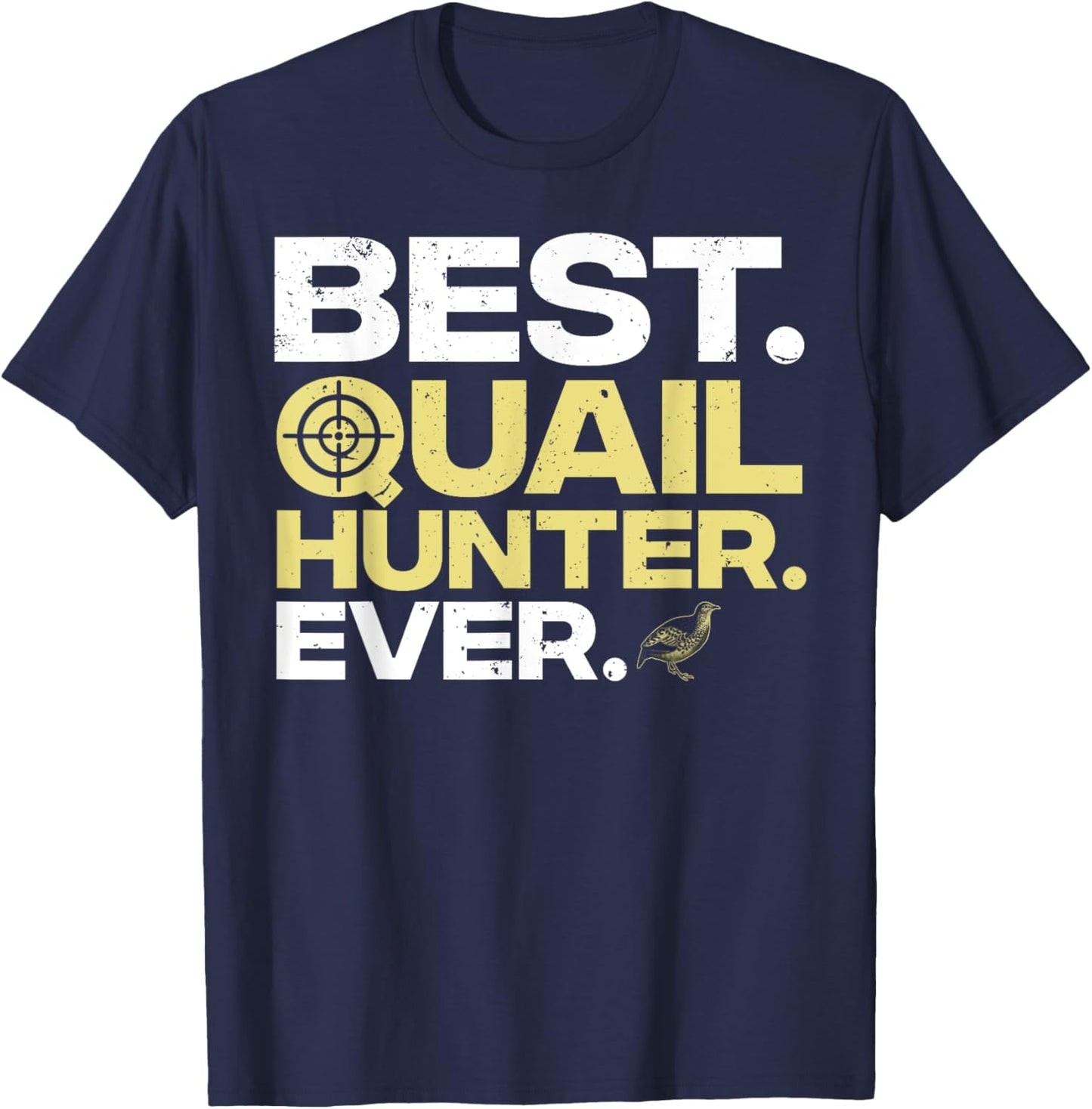 Cool Quail Hunting Art Men Women Upland Hunting Bird Hunter T-Shirt - T-Shirt | Navy