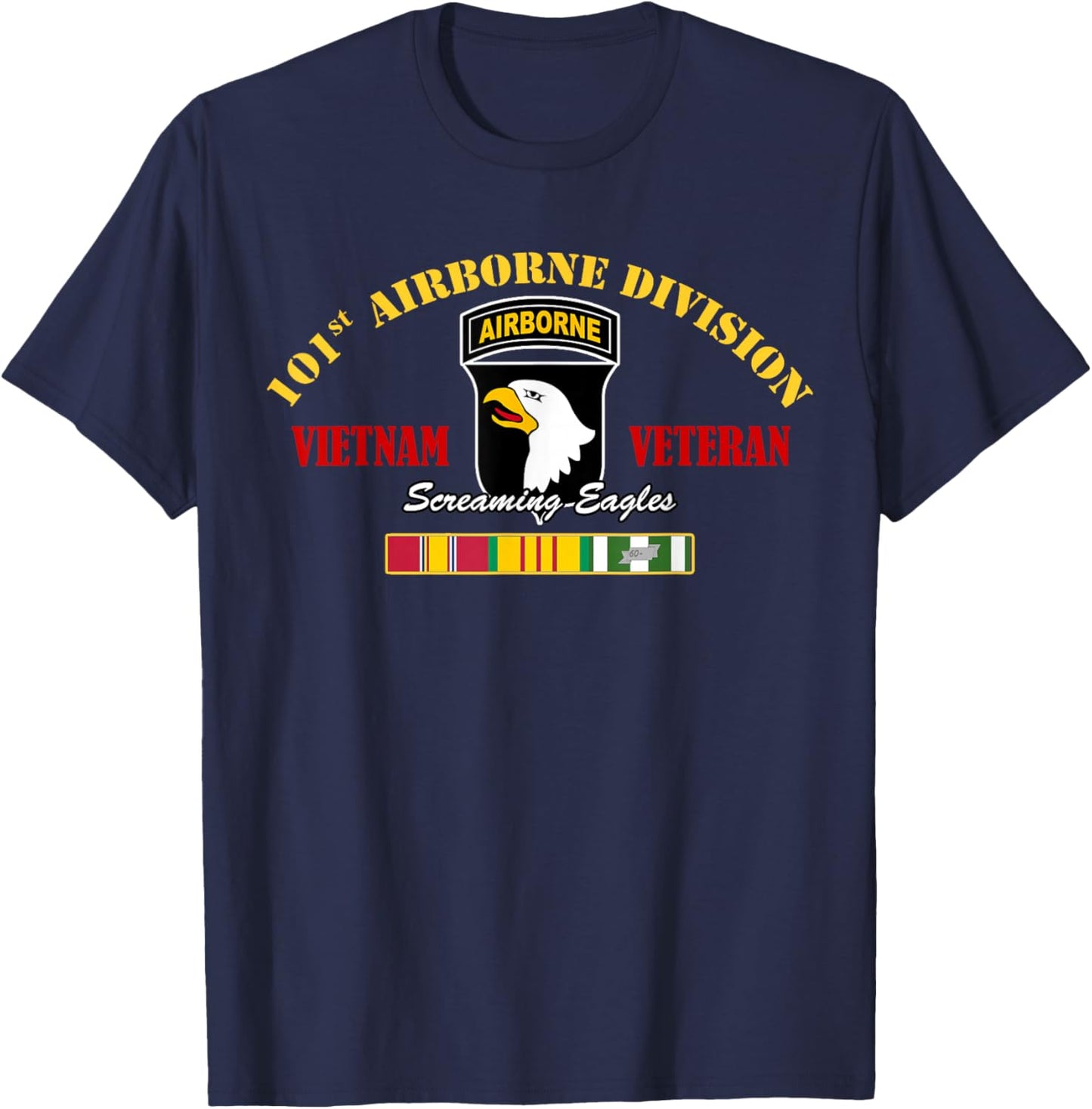 101st Airborne Division Vietnam Veteran T-Shirt - T-Shirt | Navy