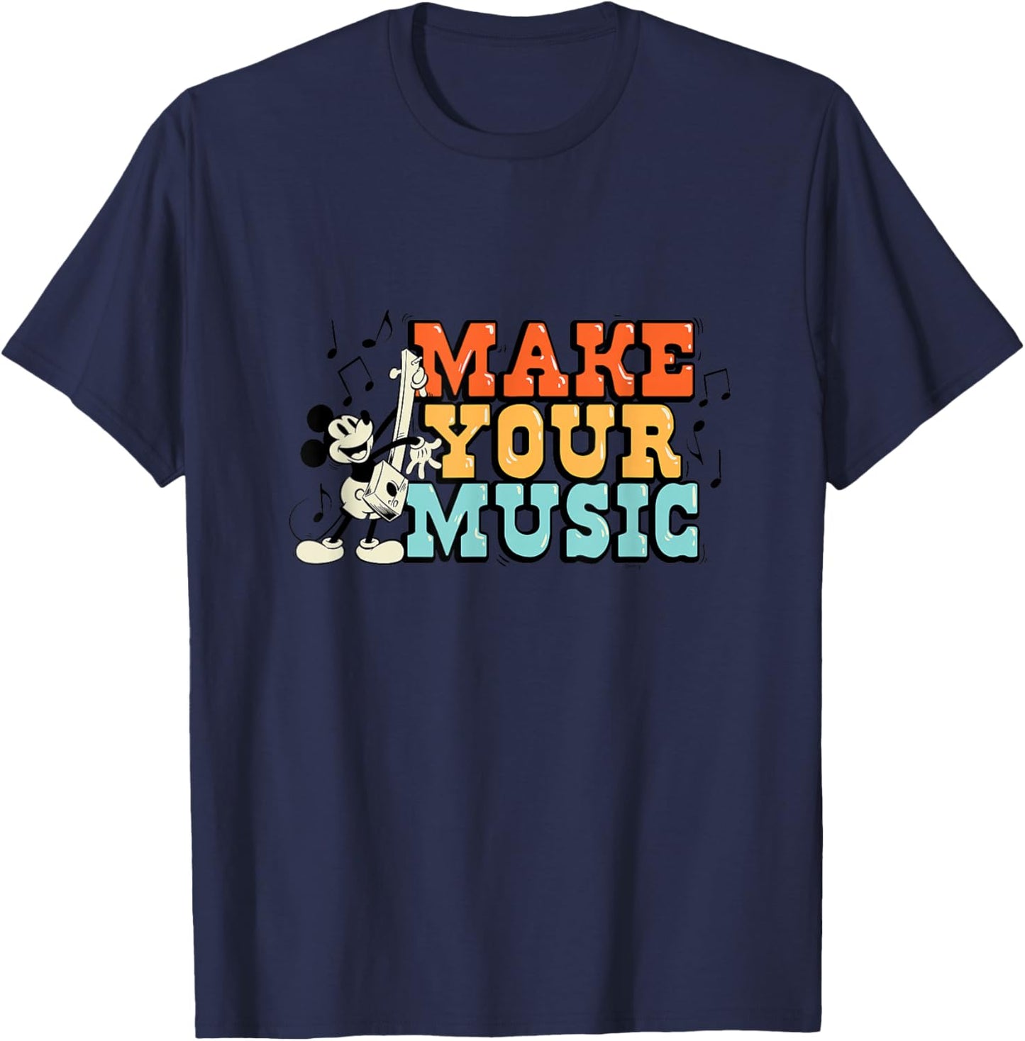 Disney - Mickey Make Your Music T-Shirt - T-Shirt | Navy