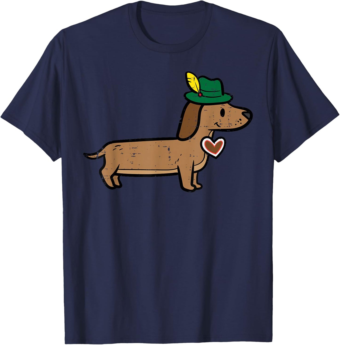 Oktoberfest Dachshund Cute Sausage Dog German Kids Men Women T-Shirt - T-Shirt | Navy