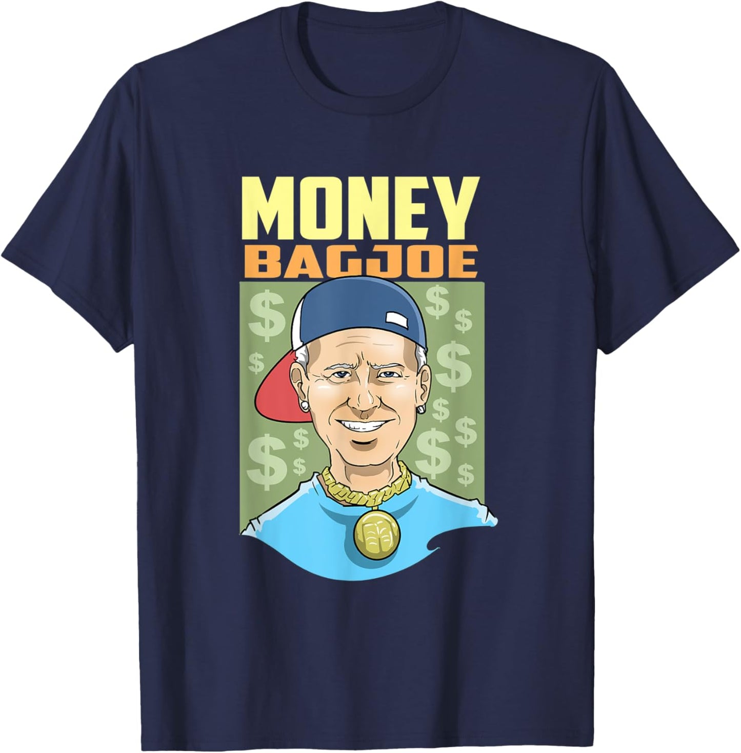 Moneybag joe biden where that stimulus stimmy check at T-Shirt - T-Shirt | Navy