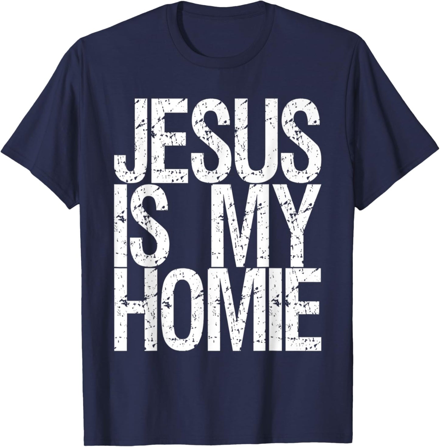 Jesus Is My Homie Premium T-Shirt - T-Shirt | Navy