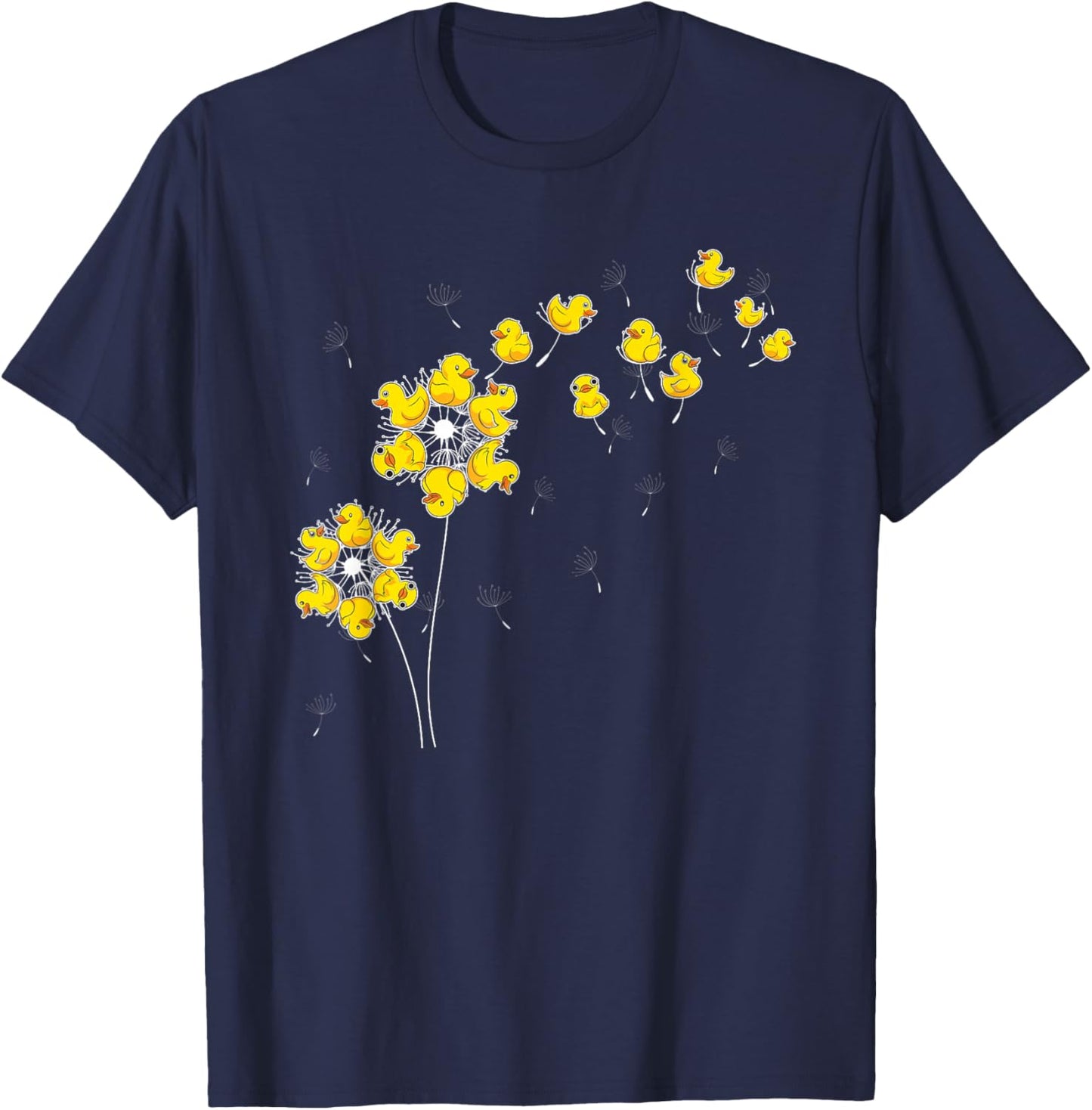 Rubber Duck, Dandelion, Squeaky Duck T-Shirt - T-Shirt | Navy