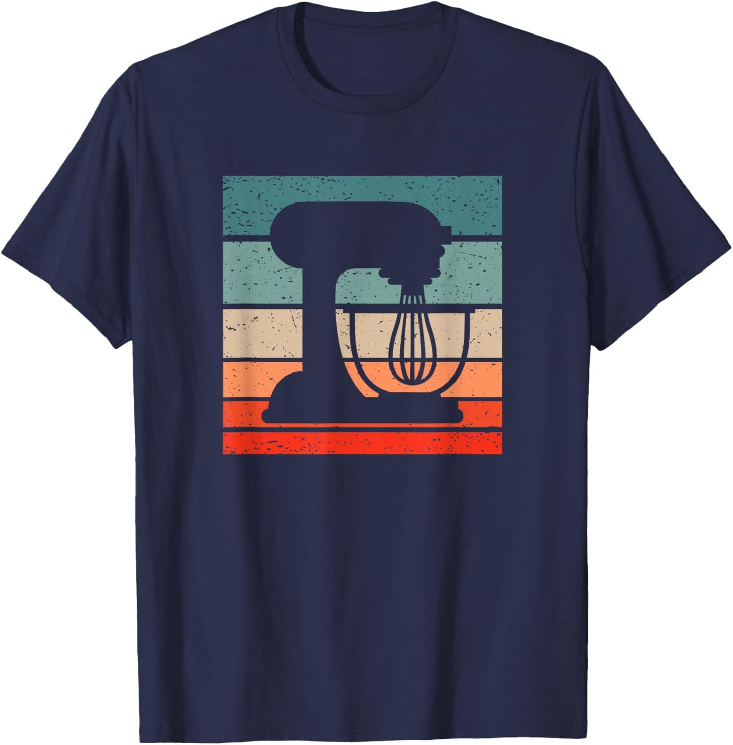 Baking Retro Style Vintage T-Shirt - T-Shirt | Navy