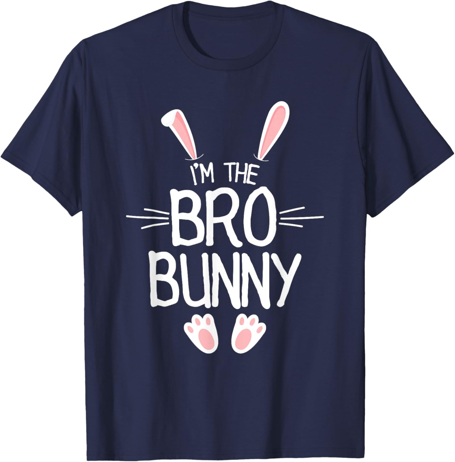 I'm The Brother Bunny Shirt Boys Cute Matching Family Easter T-Shirt - T-Shirt | Navy