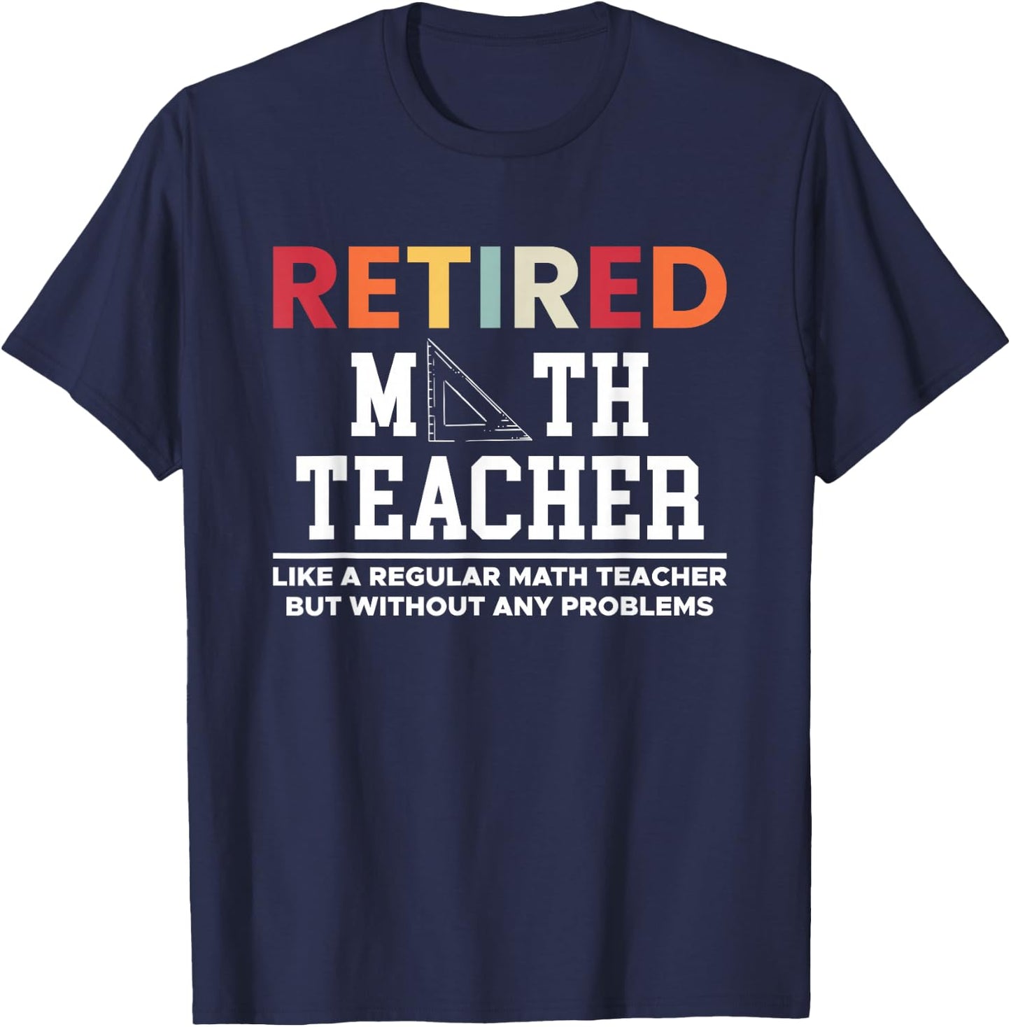 Retired Math Teacher Definition Mathematik Lehrer Mathe T-Shirt - T-Shirt | Navy