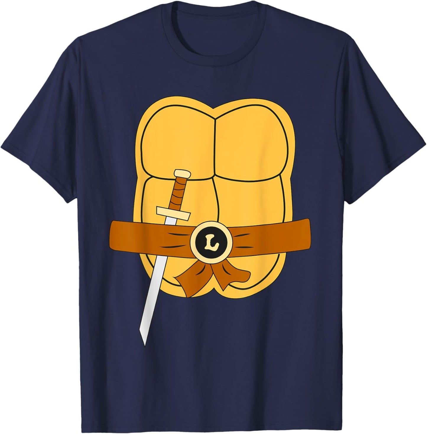 Mademark x Teenage Mutant Ninja Turtles - Leonardo Easy Halloween Costume T-Shirt - T-Shirt | Navy