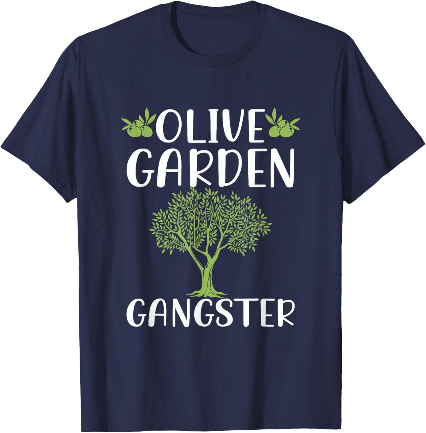 Olive Garden Shirt Gardening Men Women Olive T-Shirt - T-Shirt | Navy
