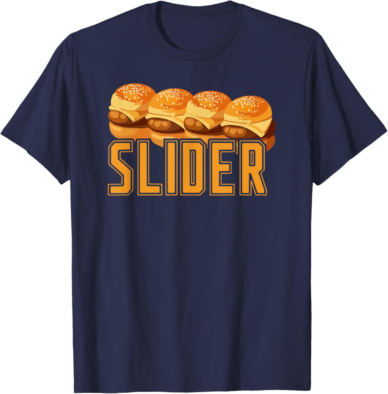 Burger slider meat eater bbq grilling Gift couples T-Shirt - T-Shirt | Navy
