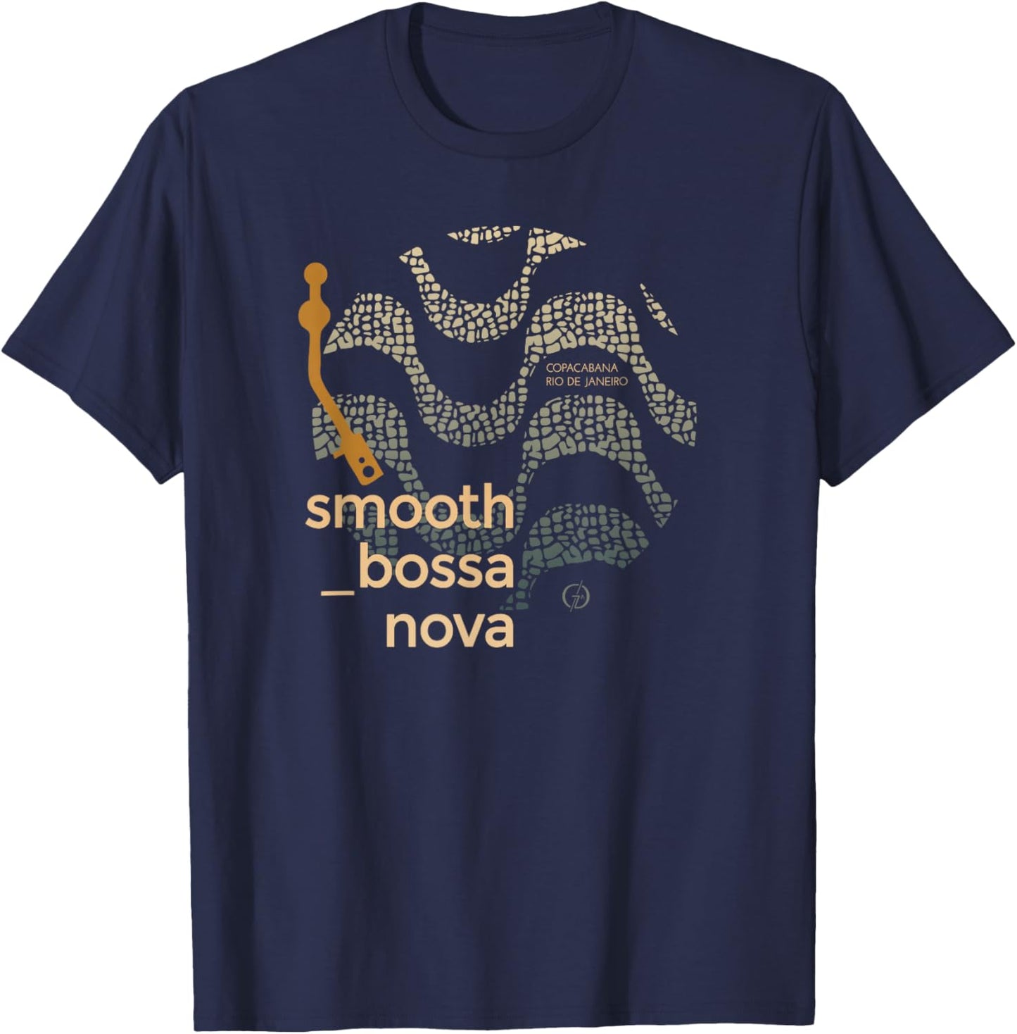 Vintage Smooth Bossa Nova #2 Copacabana Rio de Janeiro T-Shirt - T-Shirt | Navy