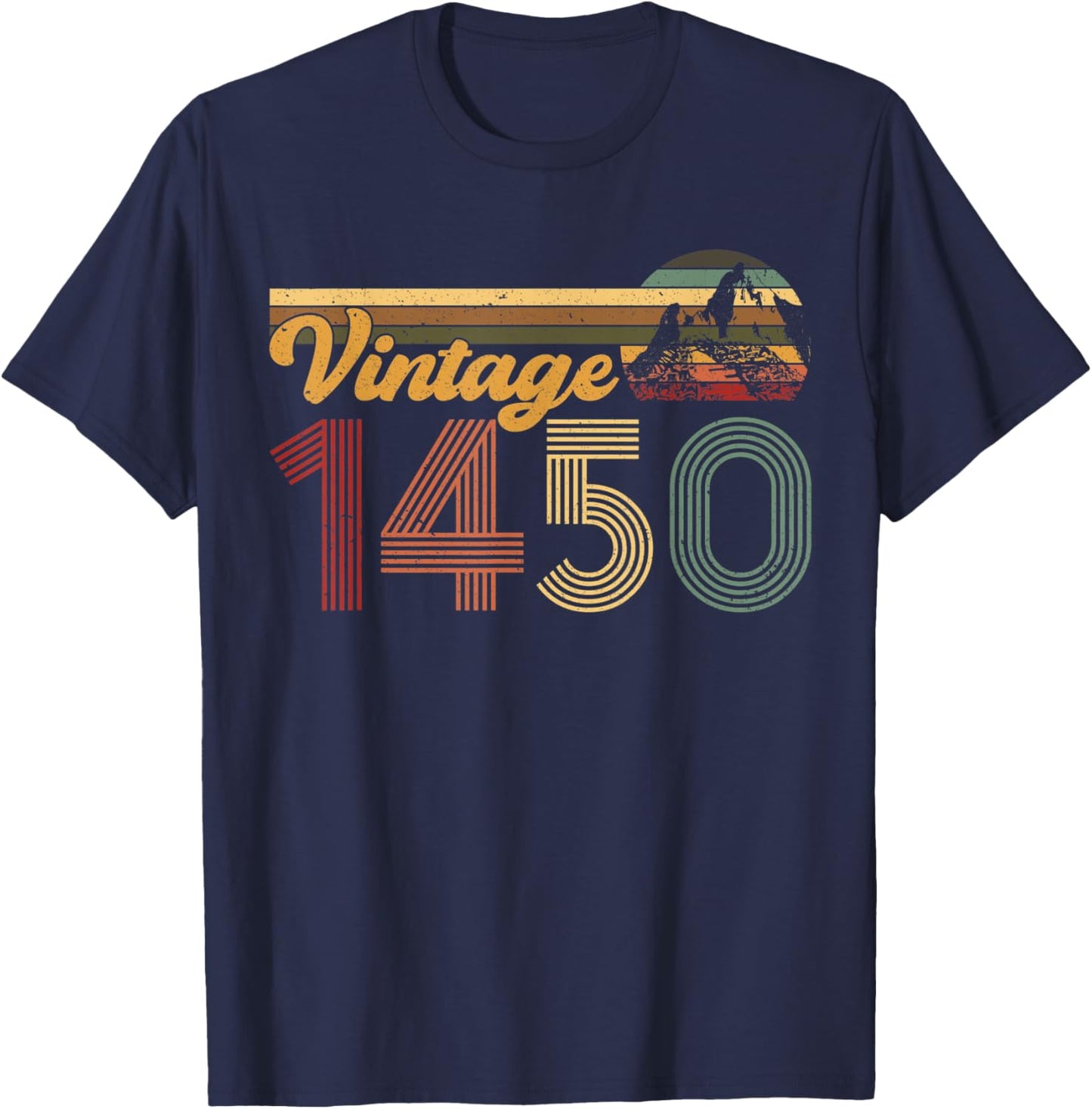 Machu Picchu Peru Inca Retro Vintage Vintage 1450 T-Shirt - T-Shirt | Navy