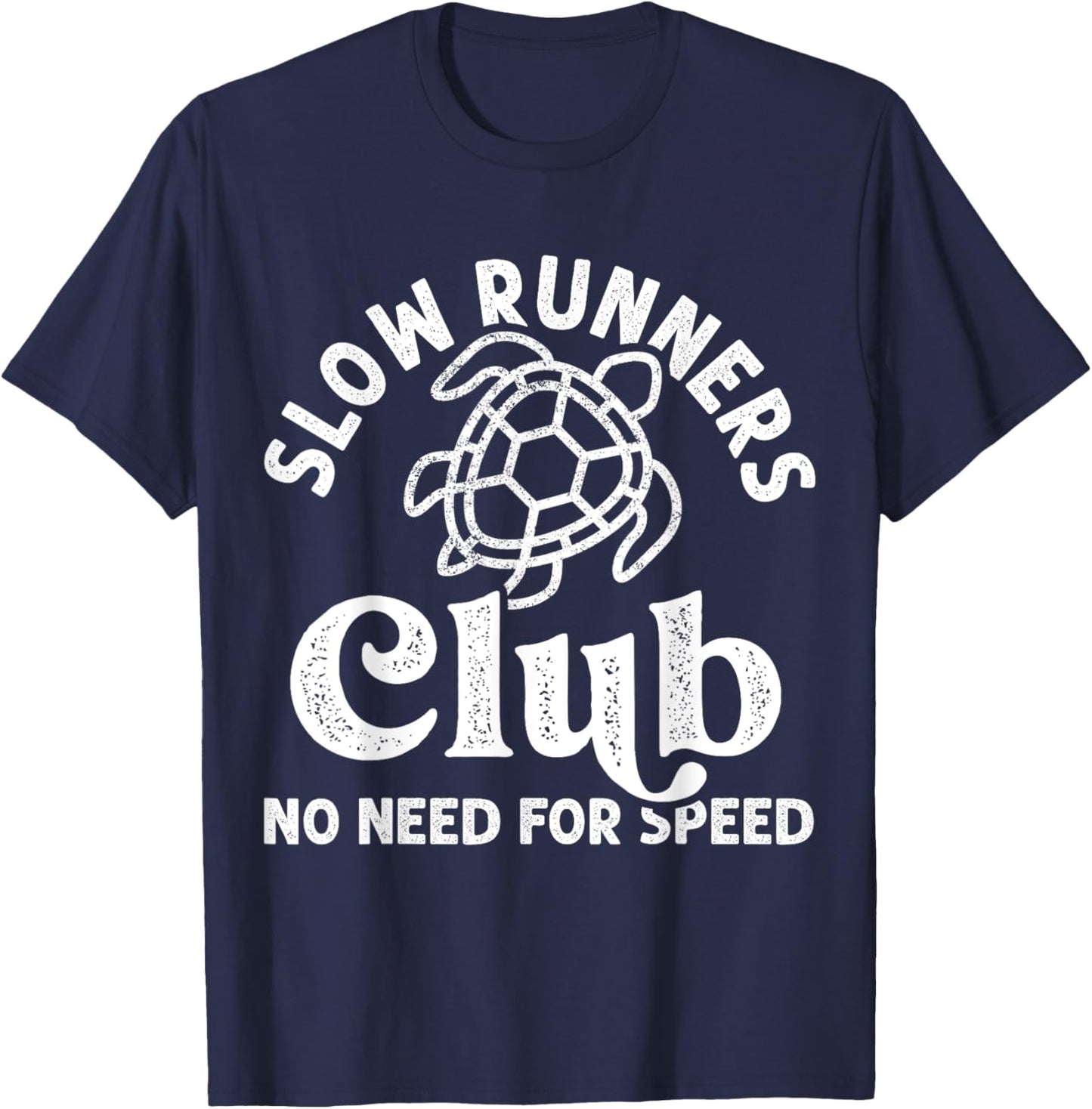 Funny Running Runner Slow Runners Club Track Cross Country T-Shirt - T-Shirt | Navy