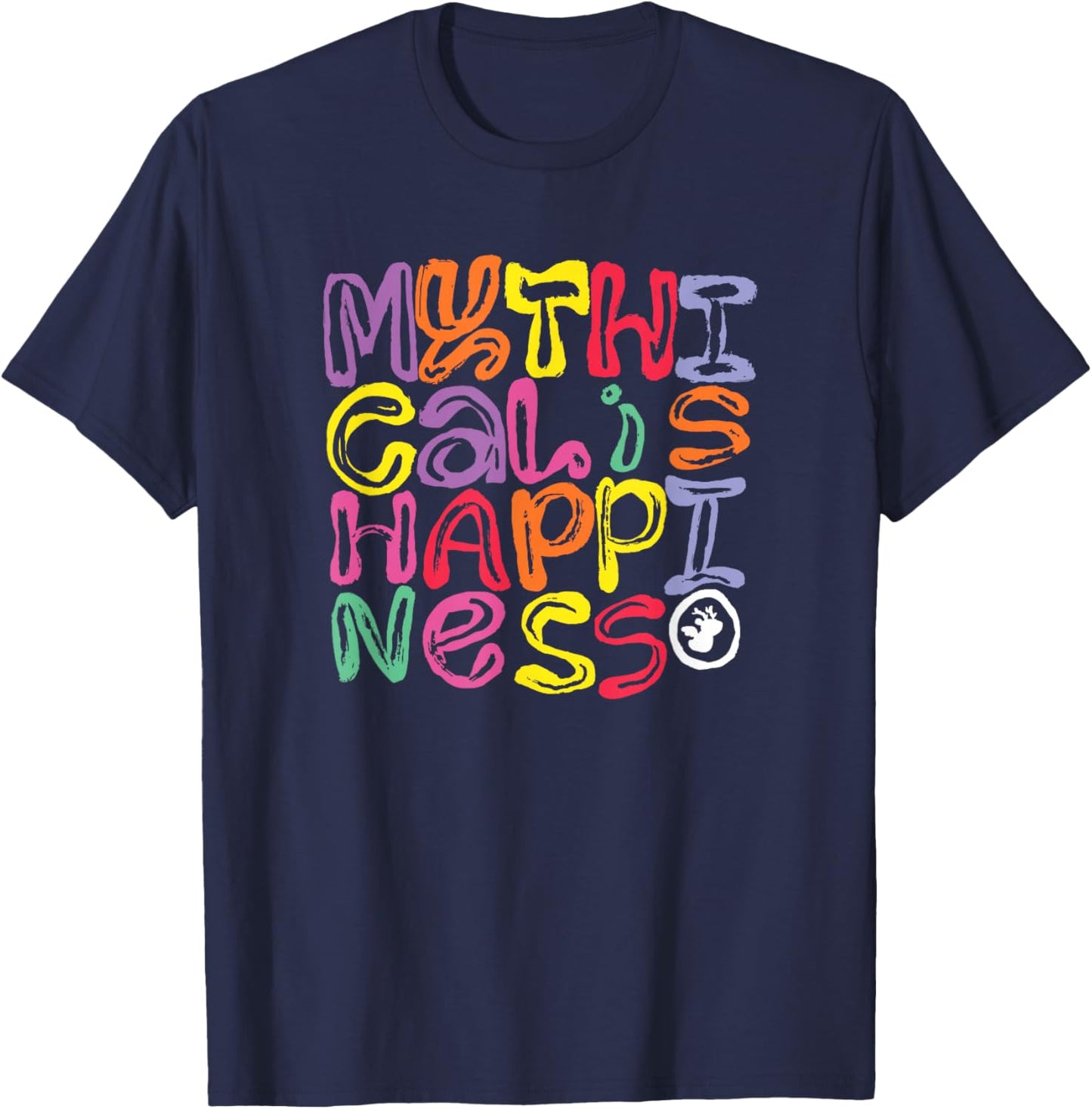 Mythical is Happiness T-Shirt - T-Shirt | Navy