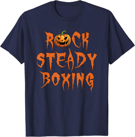 Rock Steady Boxing Parkinson's Halloween Edition T-Shirt - T-Shirt | Navy