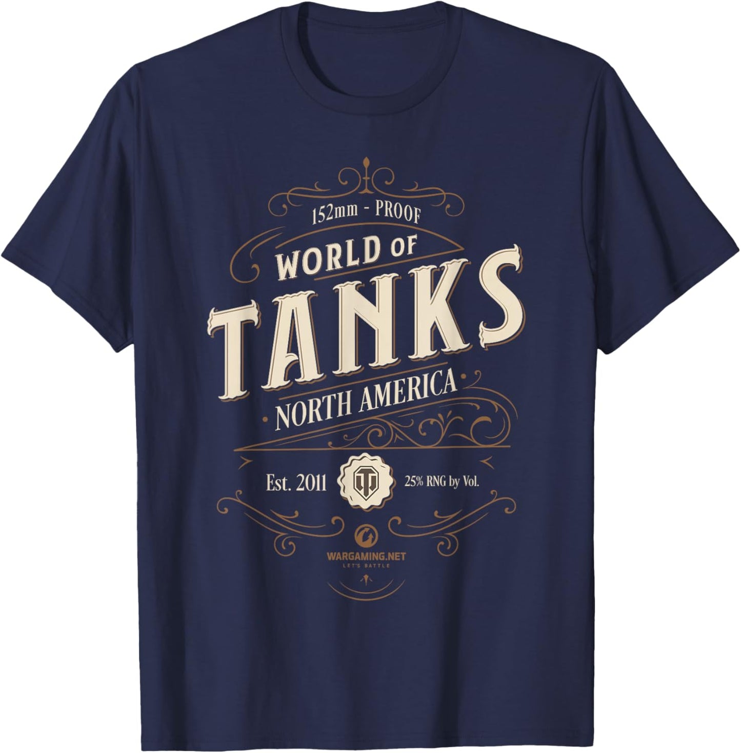 World of Tanks Vintage Label (Light) T-Shirt - T-Shirt | Navy