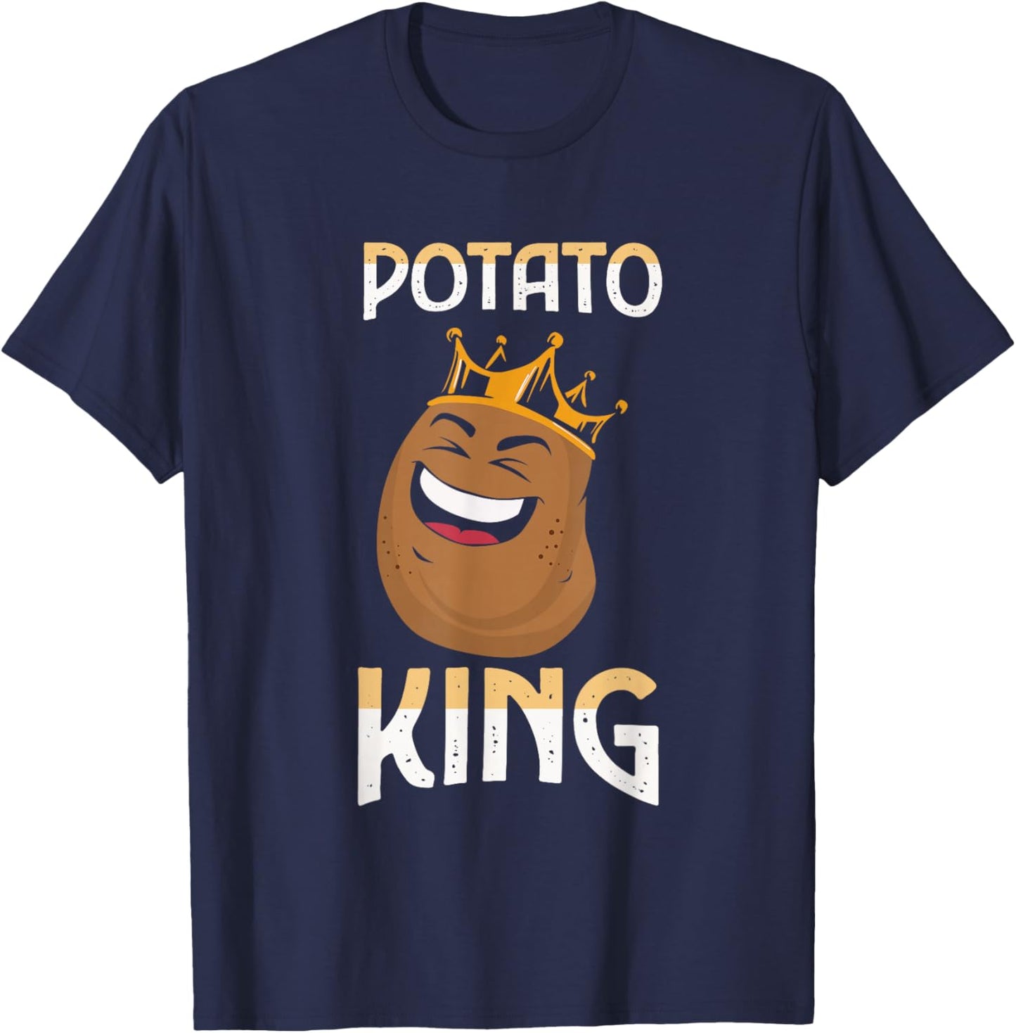 Funny Potato g Potato King T-Shirt - T-Shirt | Navy