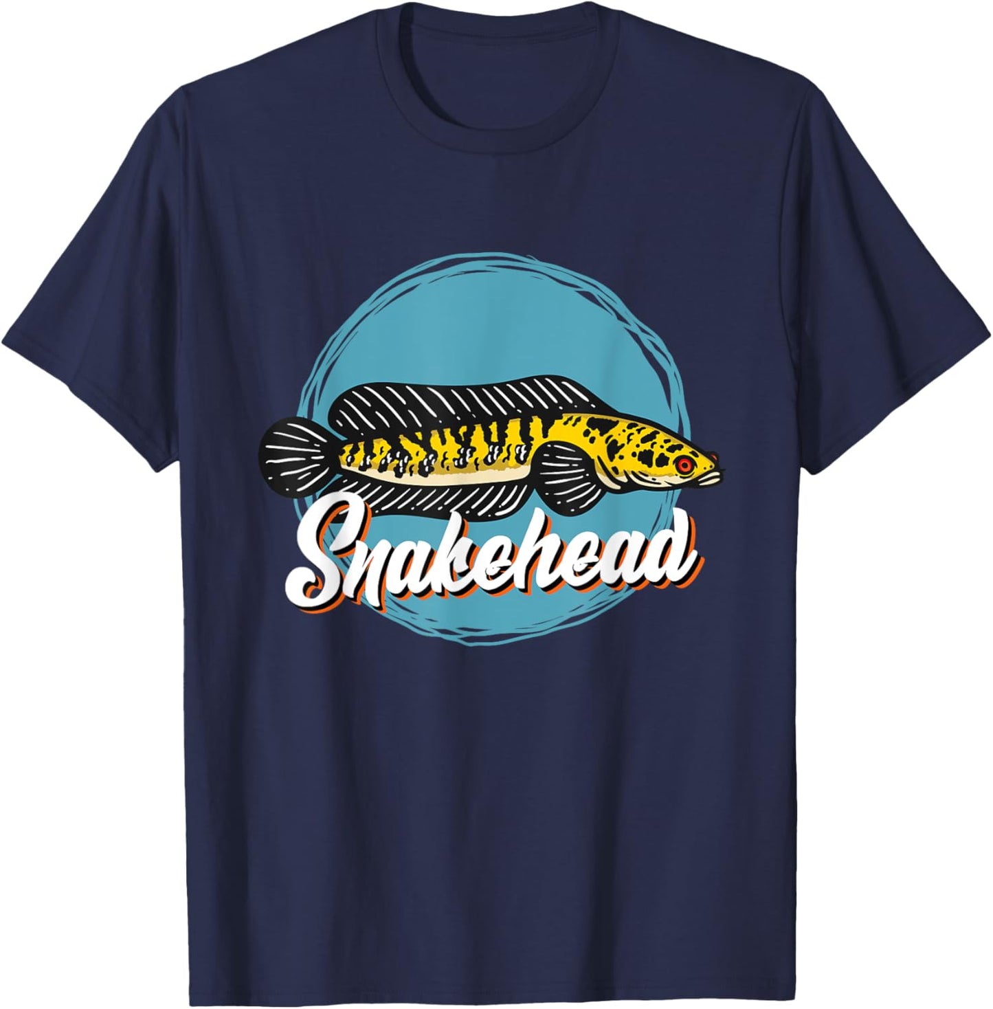 Snakehead Aquarium Aquarist Snakehead fish T-Shirt - T-Shirt | Navy