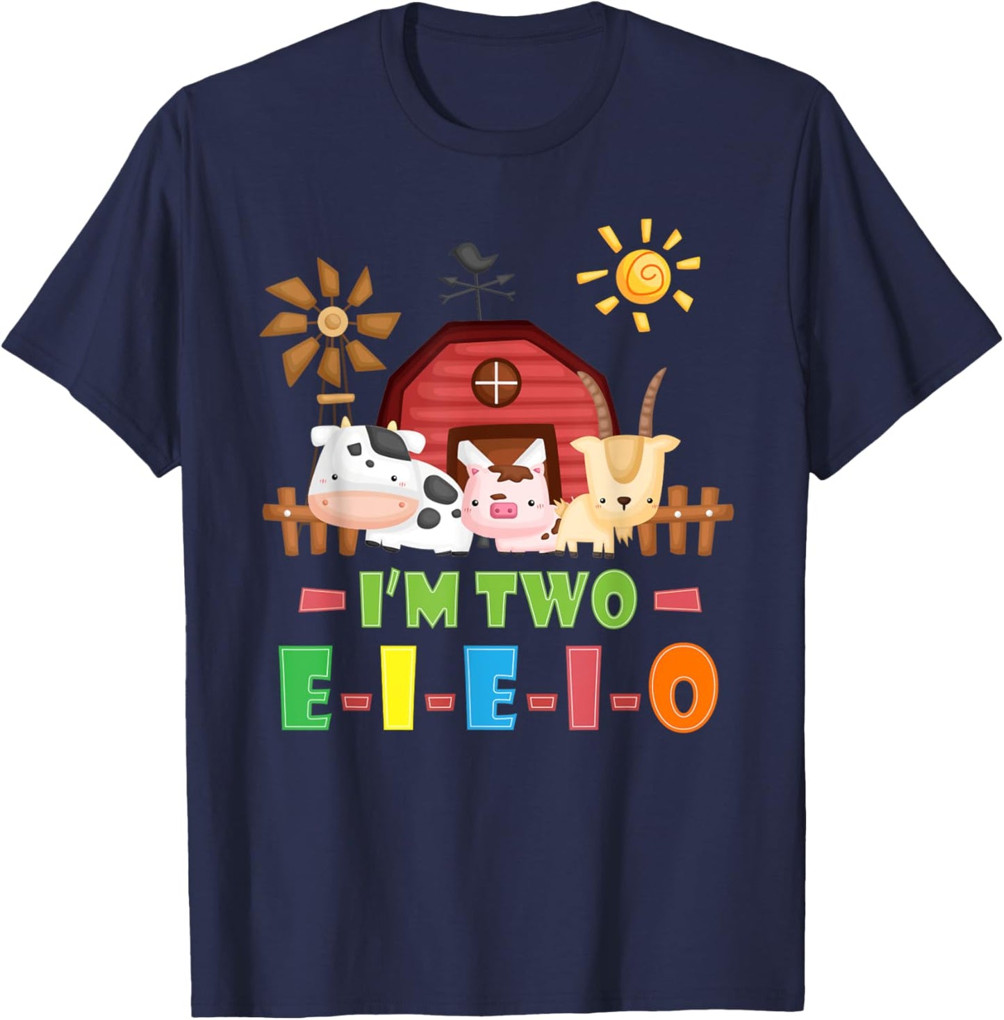 Nursery Rhymes for Kids o Toddler or Old McDonald had a Farm T-Shirt - T-Shirt | Navy