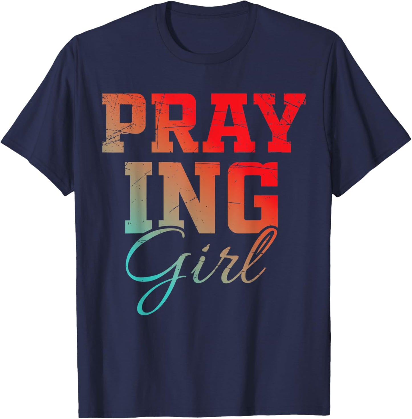 Faith Based Shirt Bible Verse saying Plus Size 2x Cute Girl T-Shirt - T-Shirt | Navy