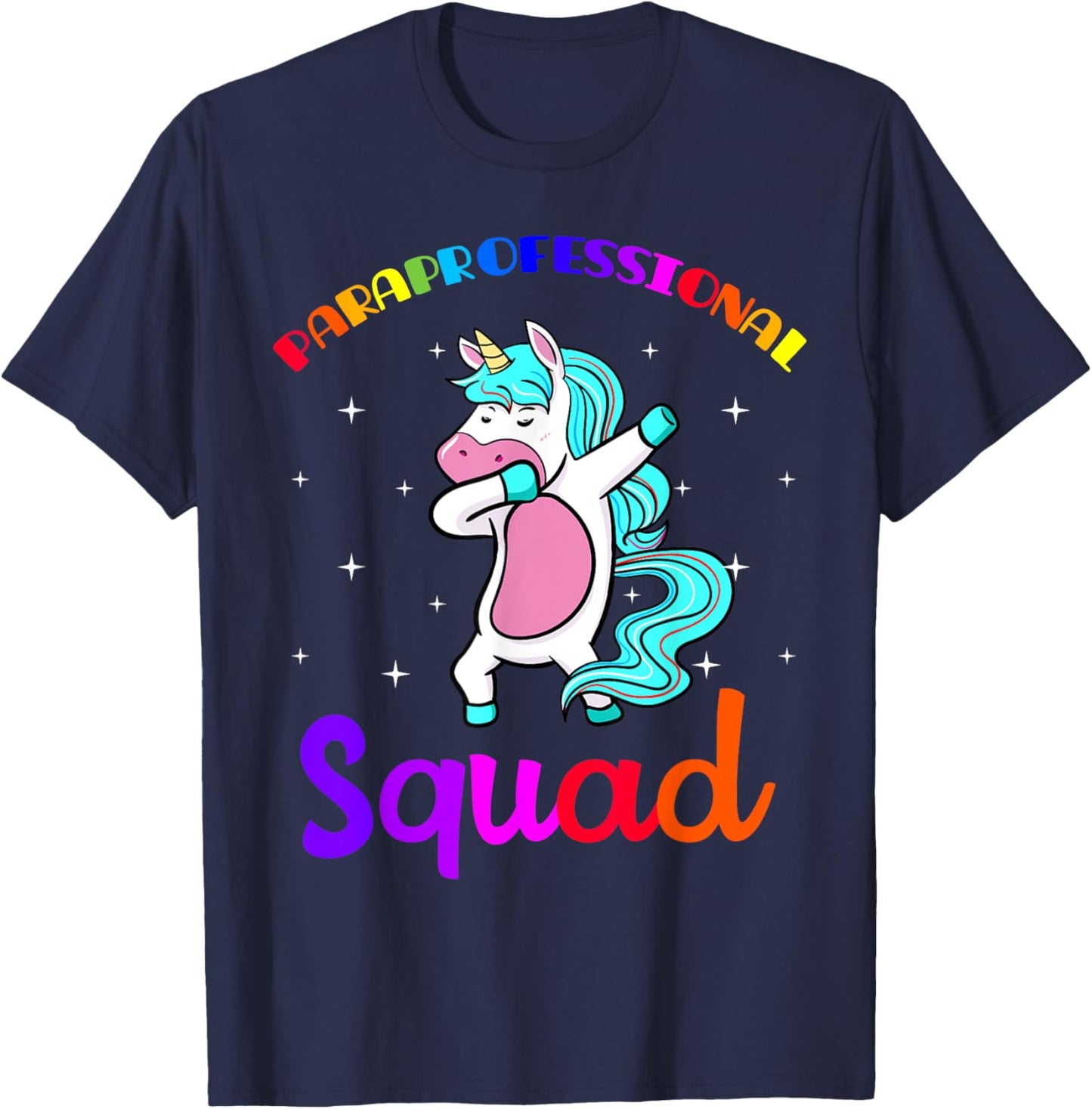 Paraprofessional Squad Paraeducator Para-pro Teacher's Aide Women Girls Kids T-Shirt - T-Shirt | Navy