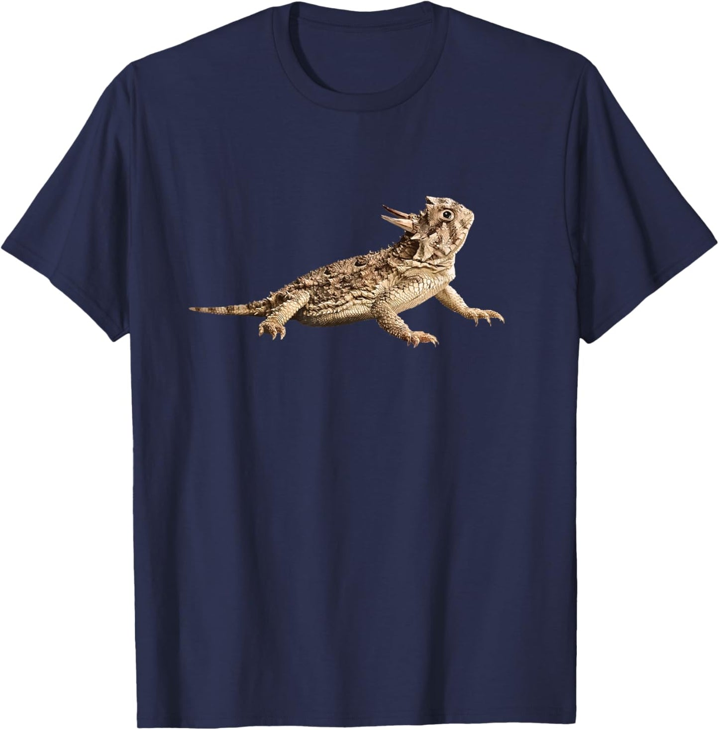 Horned Toad Portrait T-Shirt - T-Shirt | Navy