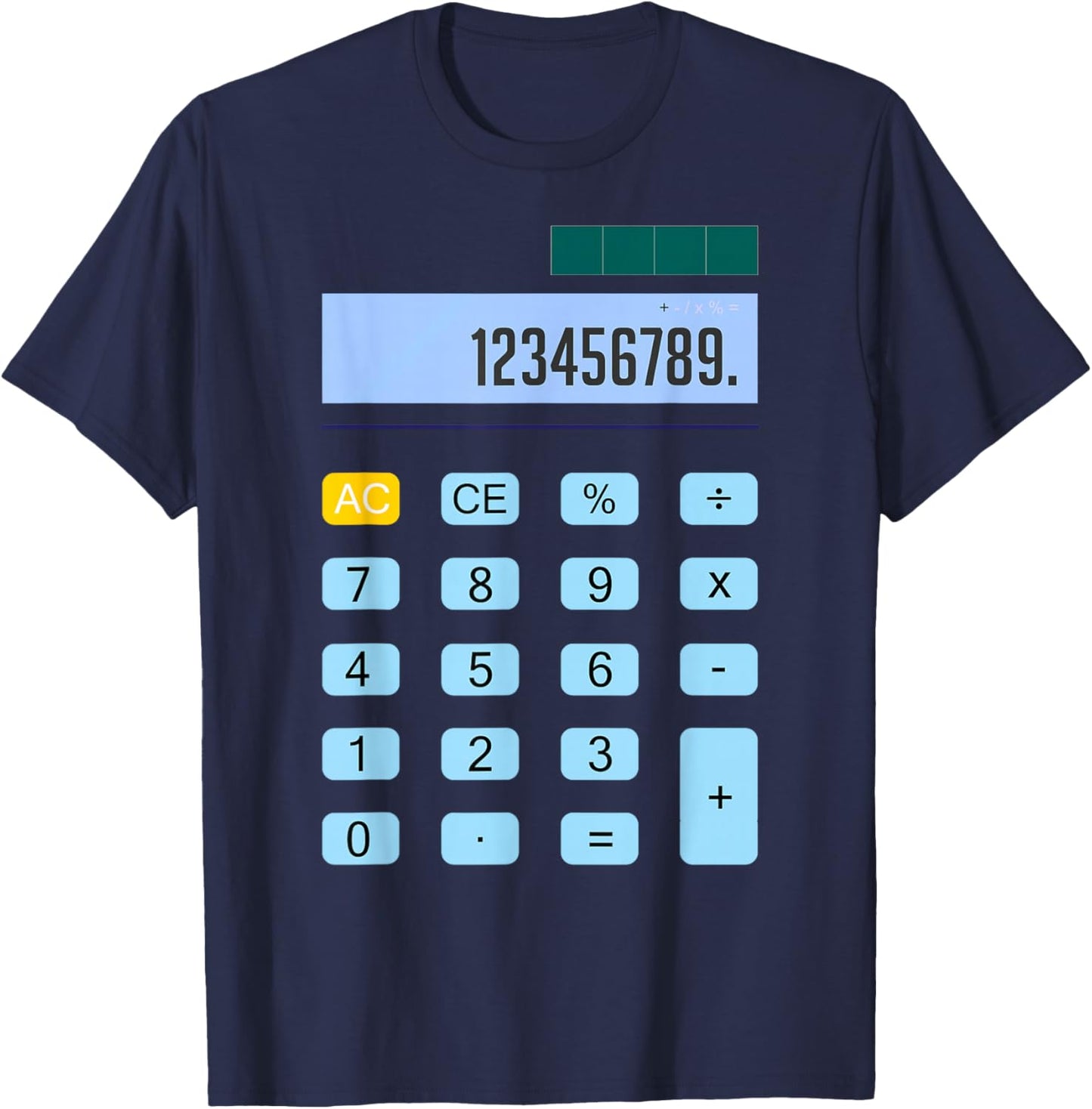 Calculator Halloween Costume Pretend I'm a Calculator T-Shirt - T-Shirt | Navy